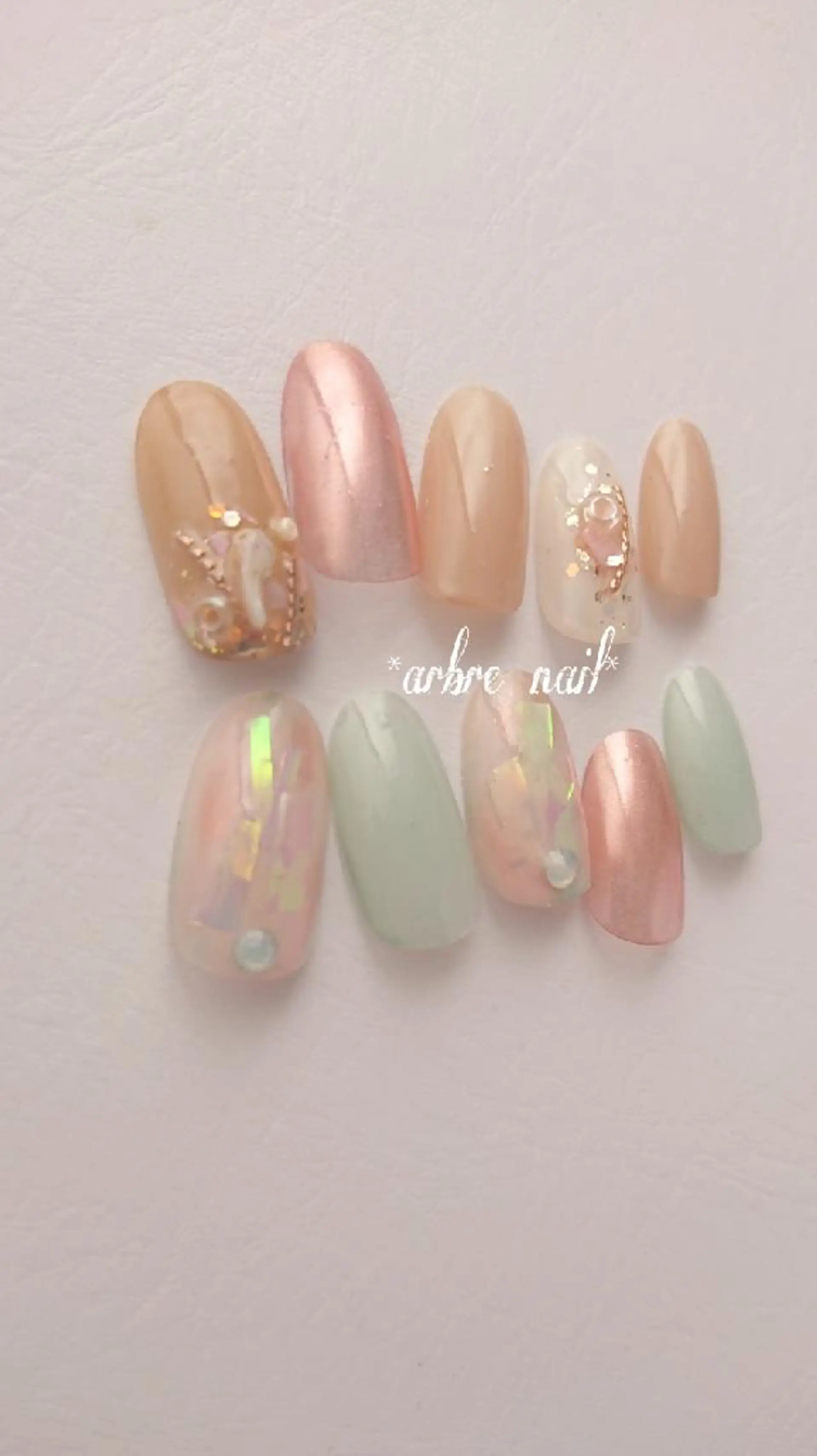 ネイル ＊arbre nail＊.アーブルネイル所属・✯.。 arbre  nail 。✯.のネイルデザイン