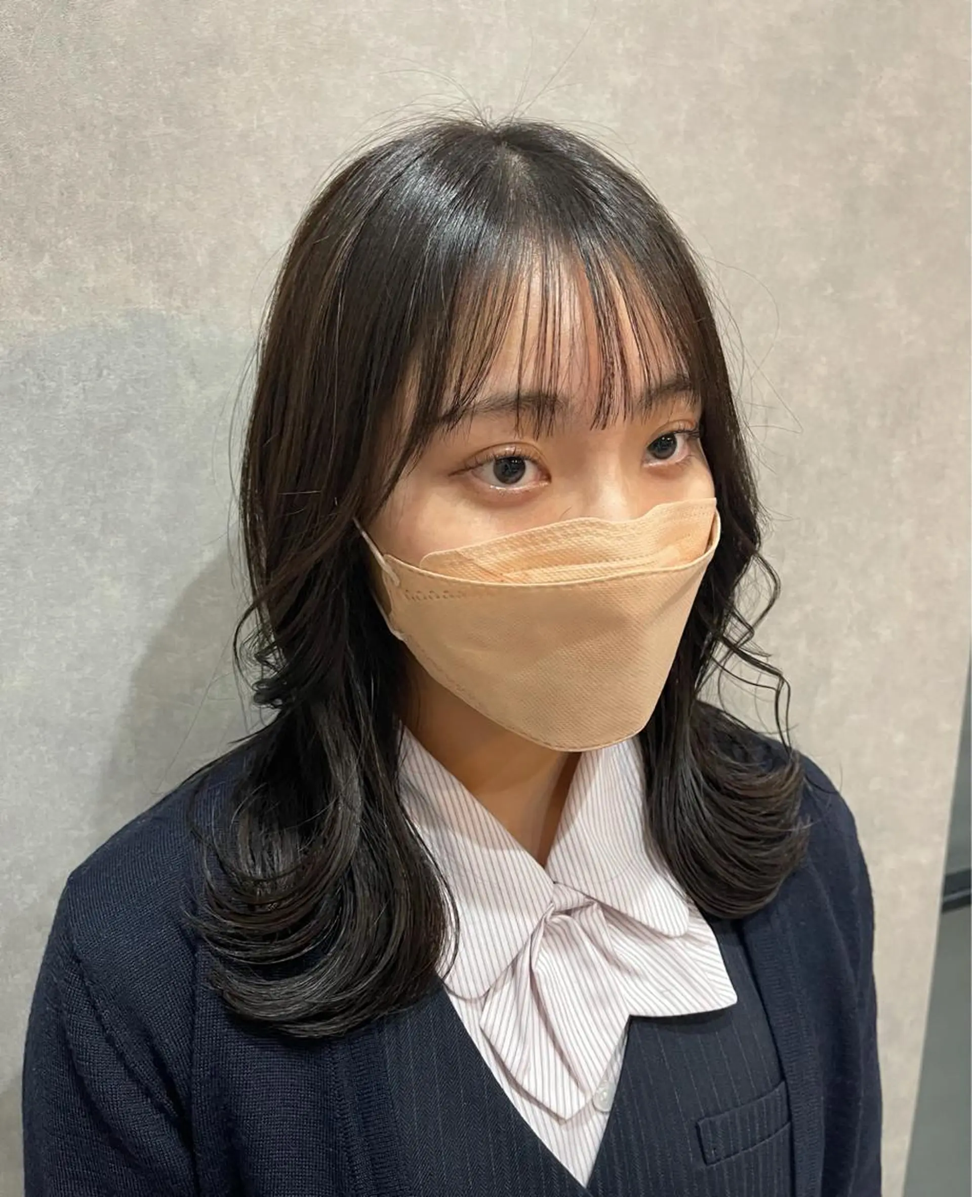 ミディアム カラー カット ヘアカラー トリートメント mood tatemachiのヘアスタイル