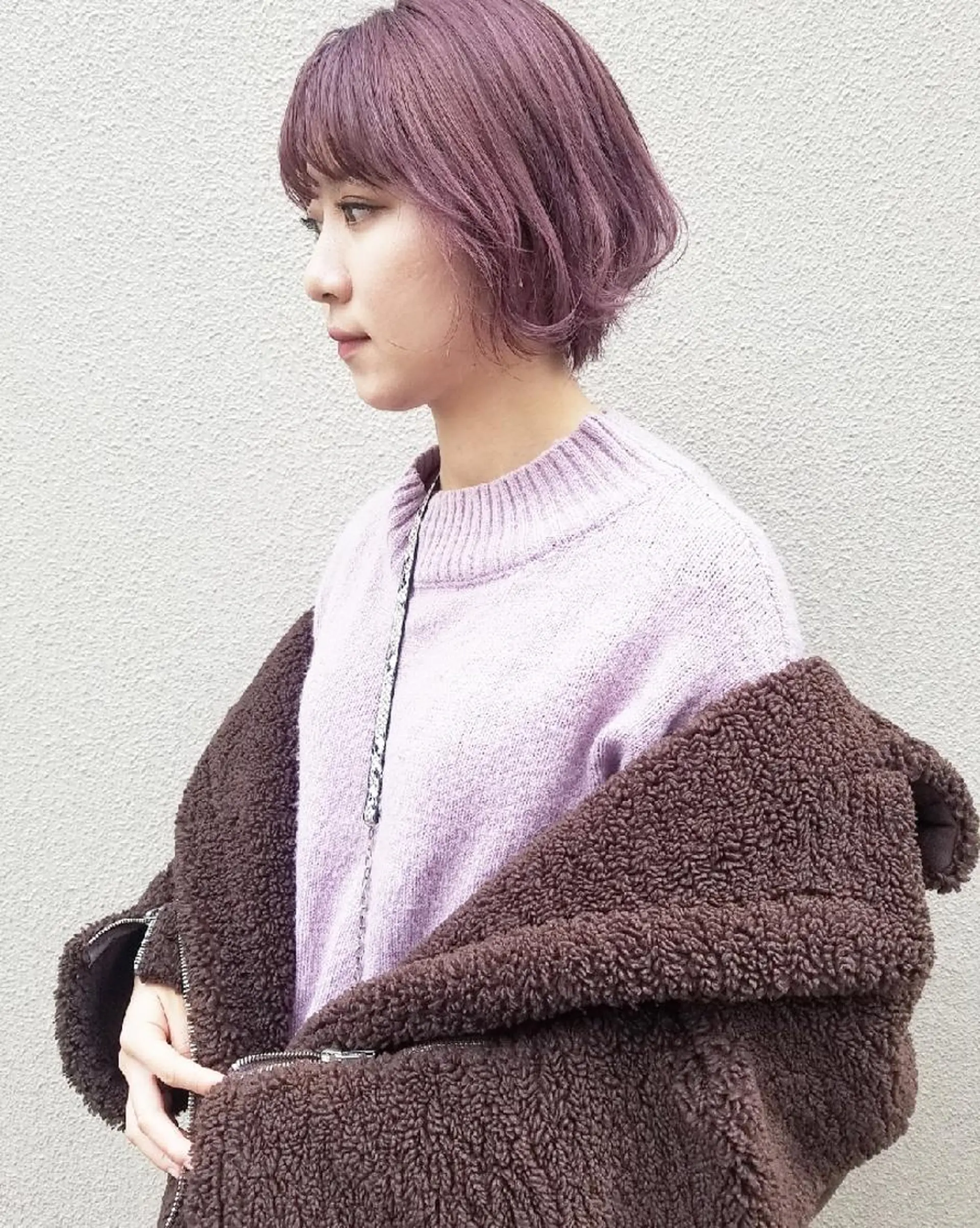 カラー 🙃 透明感カラー/ボブのヘアスタイル