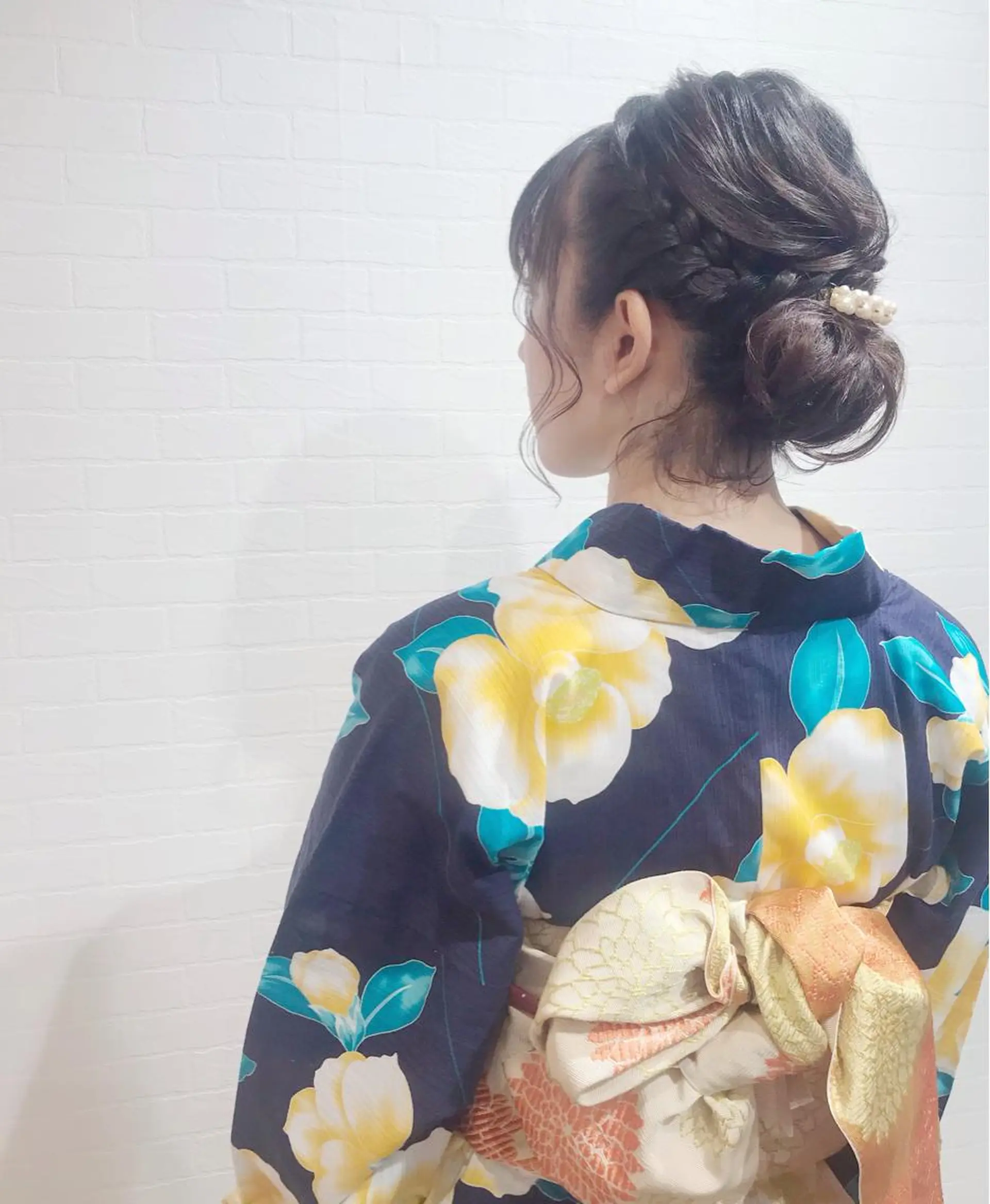 ミディアム ヘアアレンジ ボブ 浴衣 GRANLUSSO 〜グランルッソ駅前店所属・木口 嘉美のヘアスタイル