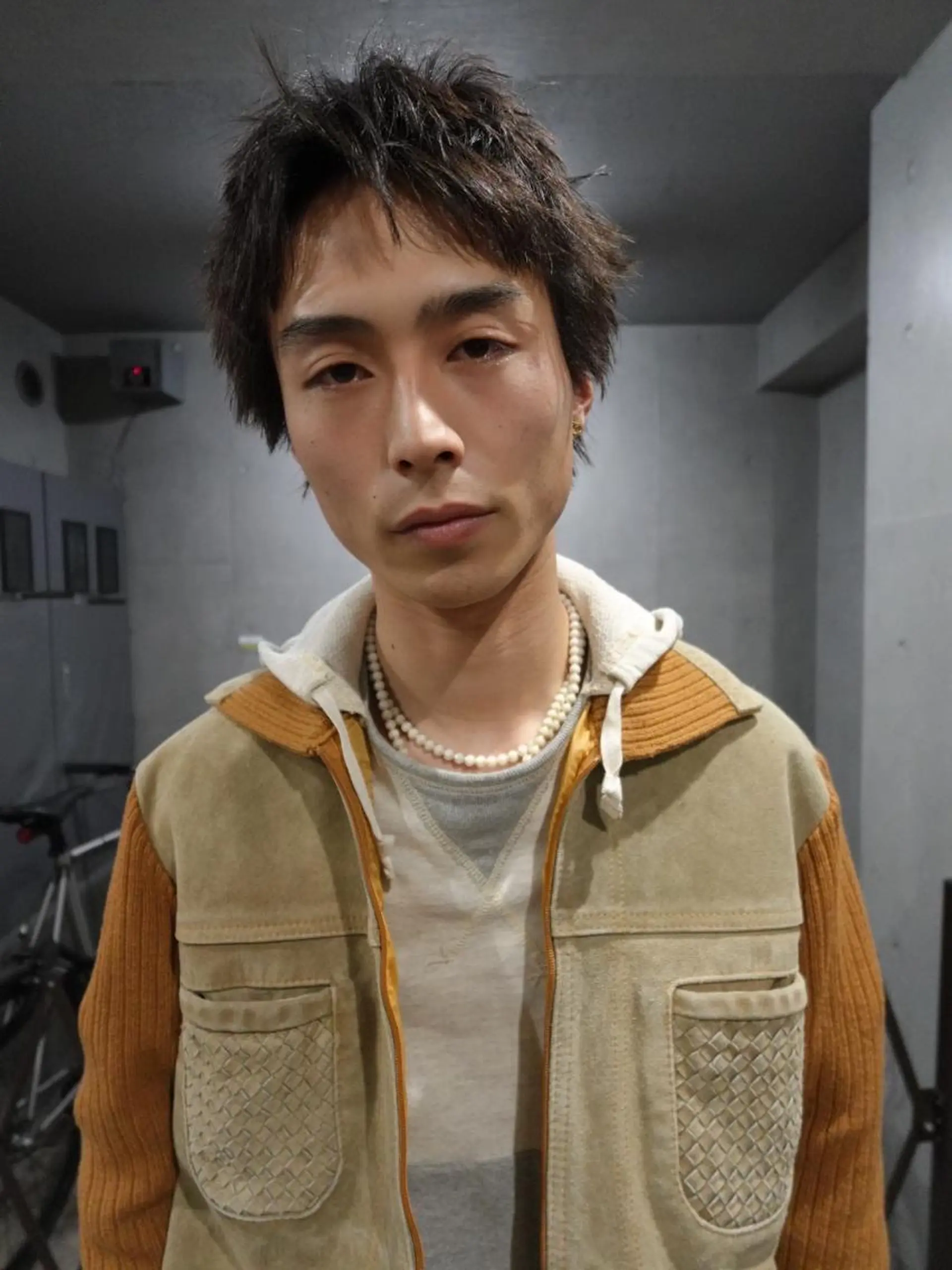 メンズ ショート ショートボブ メンズブリーチ メンズハイライト メンズインナーカラー メンズ韓国風 カット パーマ KOUSUKE /レイヤーカットのヘアスタイル