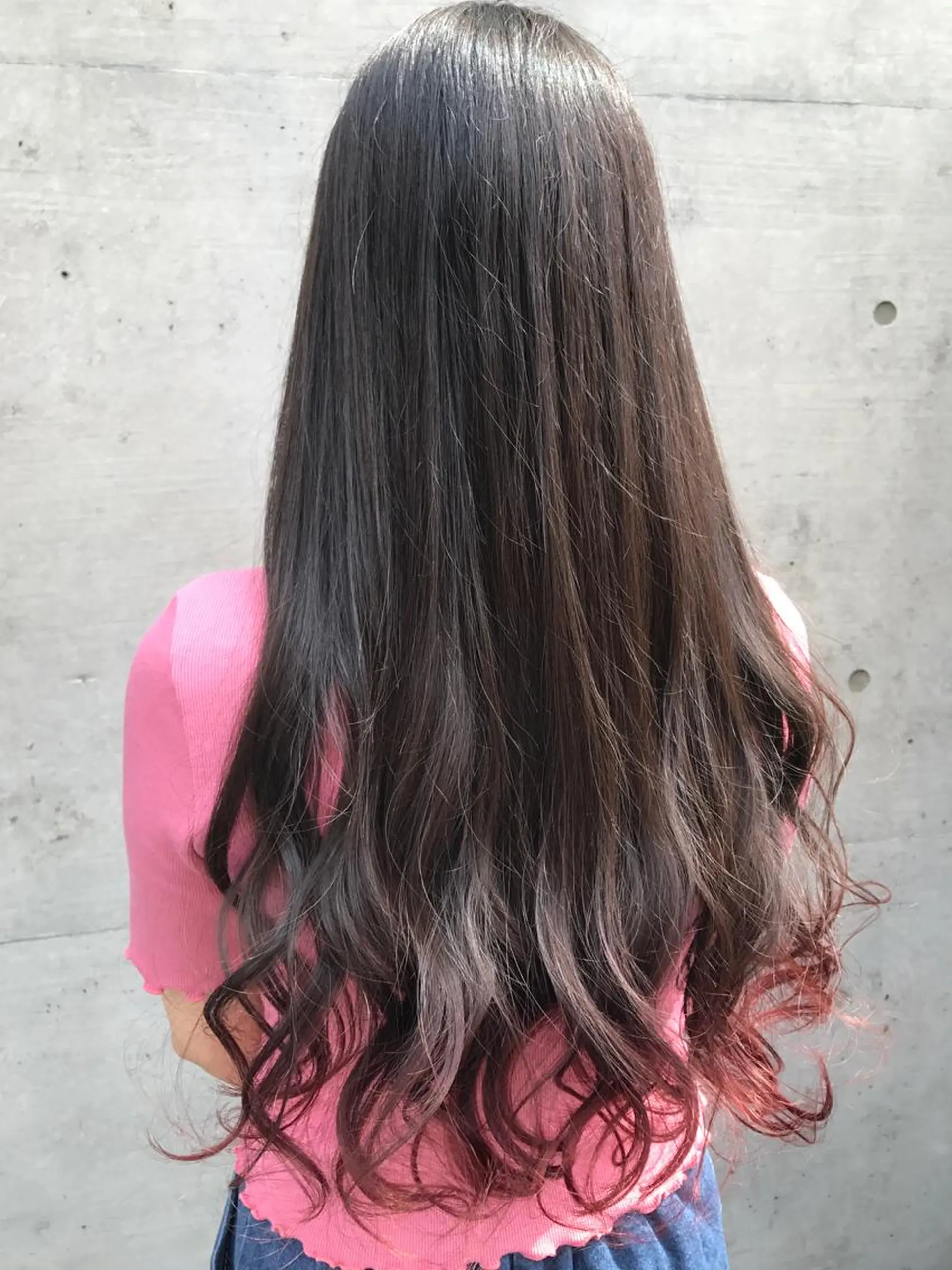 ロング カラー ブリーチ グラデーションカラー ピンクカラー ミニモお気に入り数 No.1宍戸雄弥のヘアスタイル