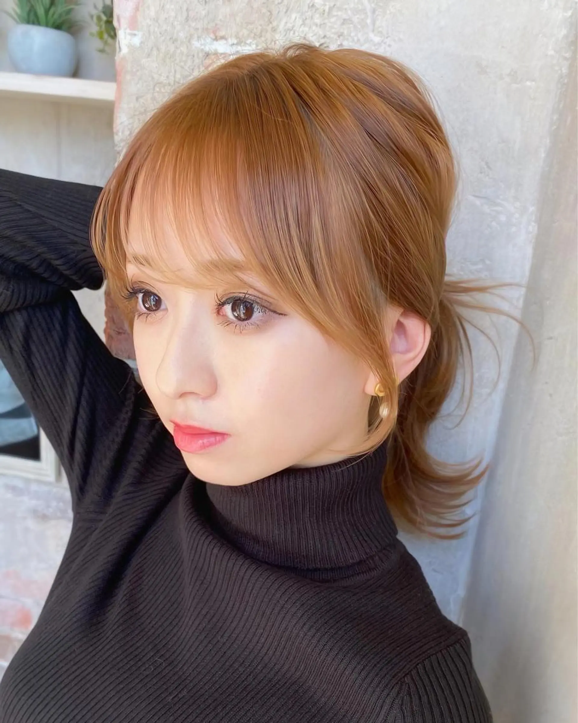 ミディアム カラー On所属・顔まわりカット🌟 くびれヘア/寺門遥輝のヘアスタイル