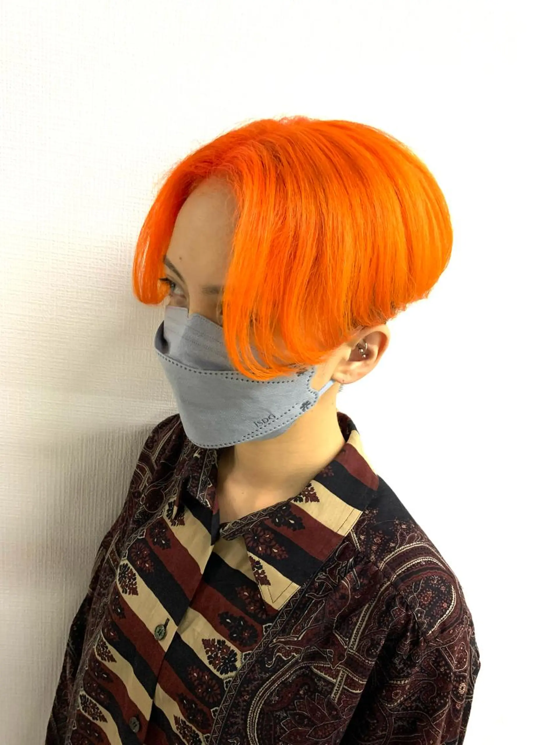 ショート カラー オレンジ ヘアカラー トリートメント RAIA💎ケア ブリーチ＆パーマ💎のヘアスタイル