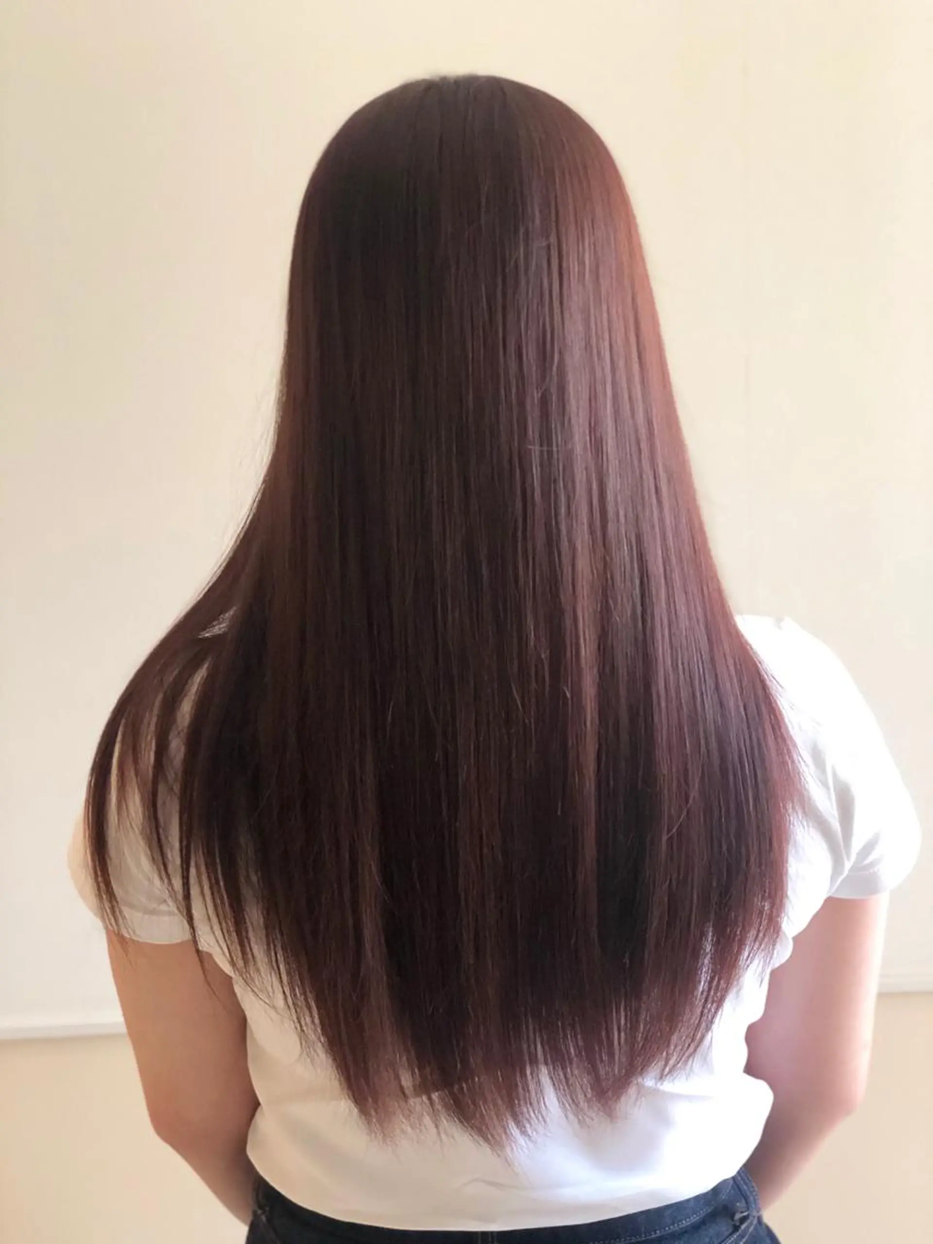 ロング カラー ピンクカラー バイオレットカラー バイオレットピンク 嶌田 沙紀のヘアスタイル