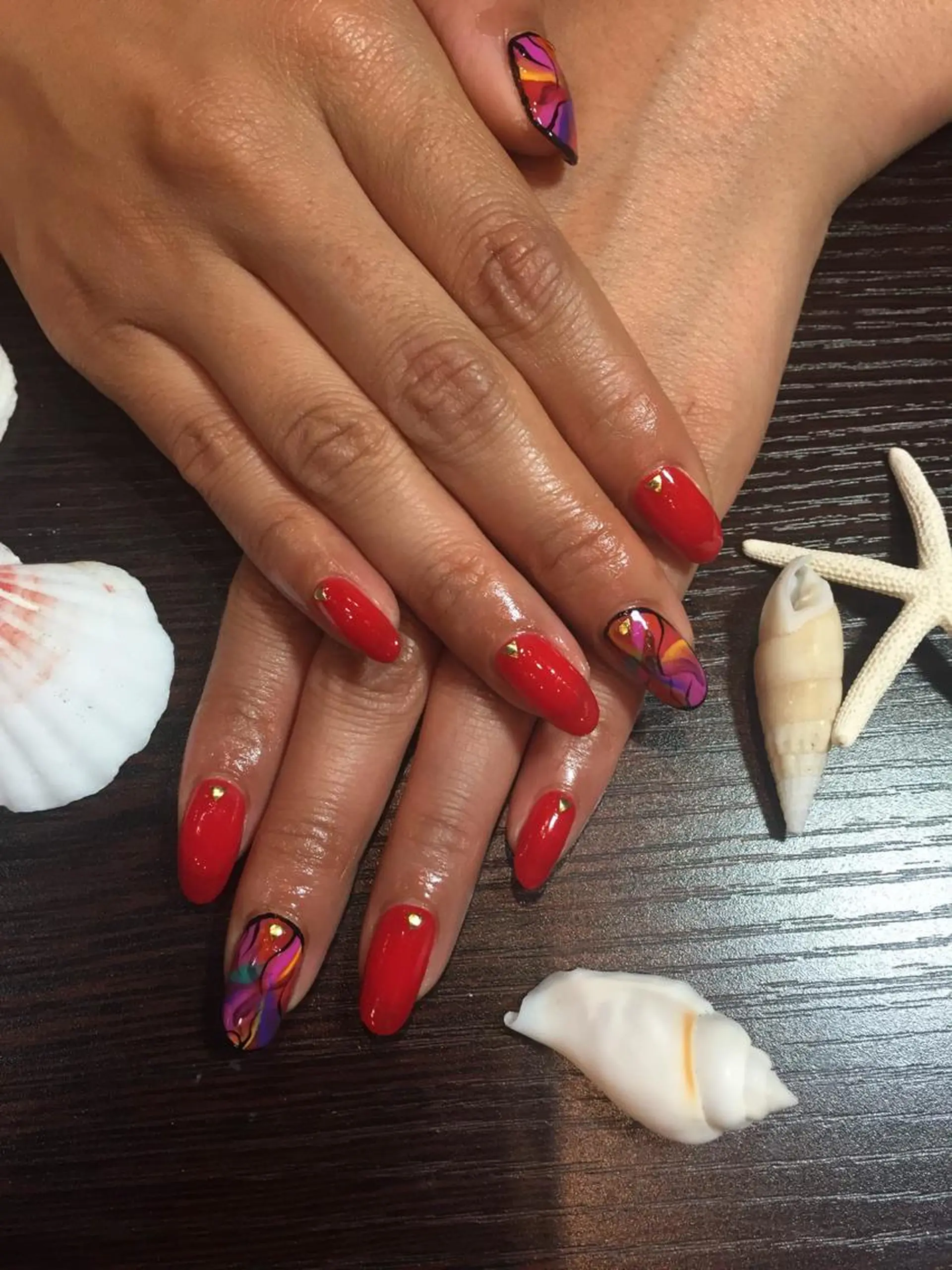 ネイル 持ち込み センター南 eclatのネイルデザイン