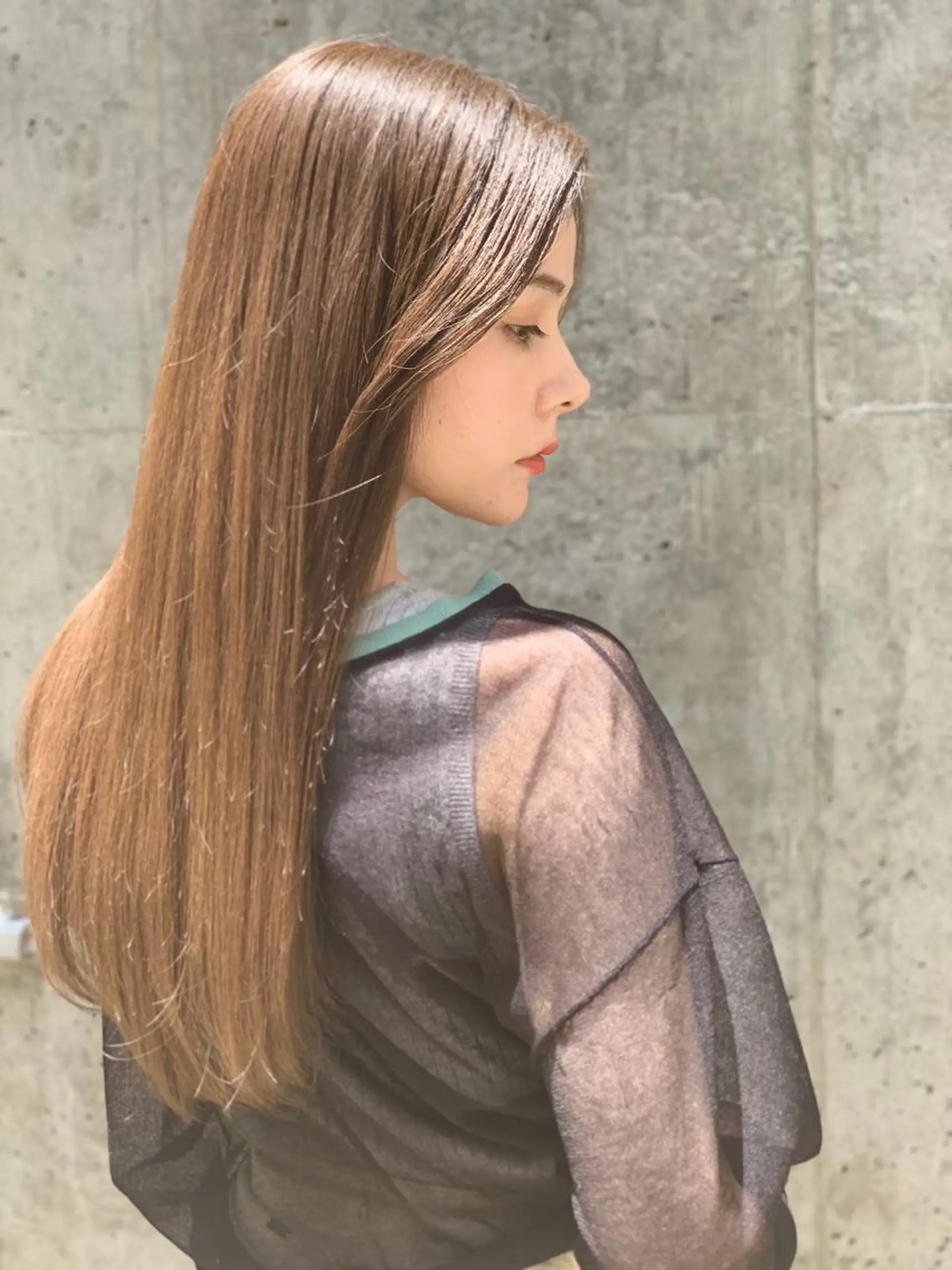 セミロング カラー ヘアカラー トリートメント I-CON所属・髪質改善/美髪のプ口 中島みきのヘアスタイル