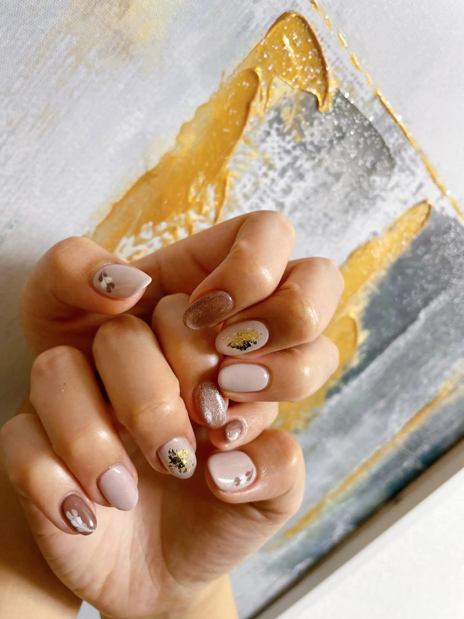 ネイル フットネイル フレンチネイル ジェルネイル ハート 韓国ネイル Mogu nail 二子玉川のネイルデザイン