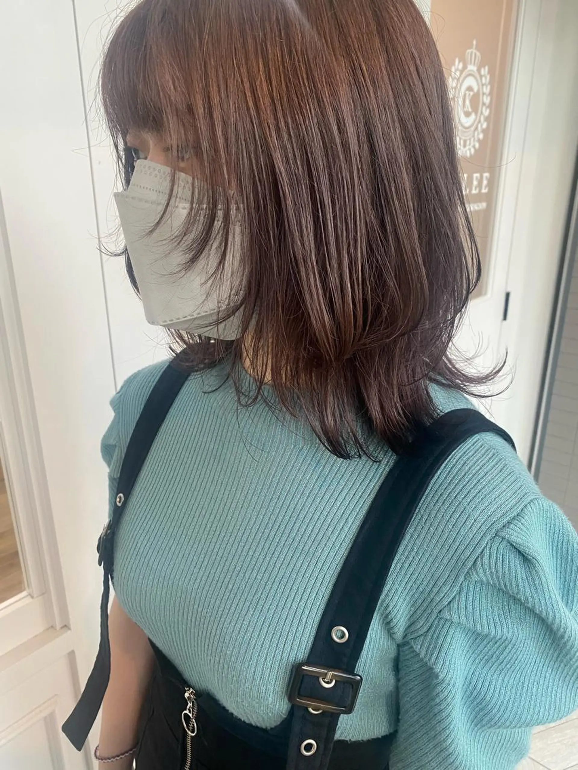 ミディアム カラー 韓国×髪質改善カラー 💎hinaのヘアスタイル