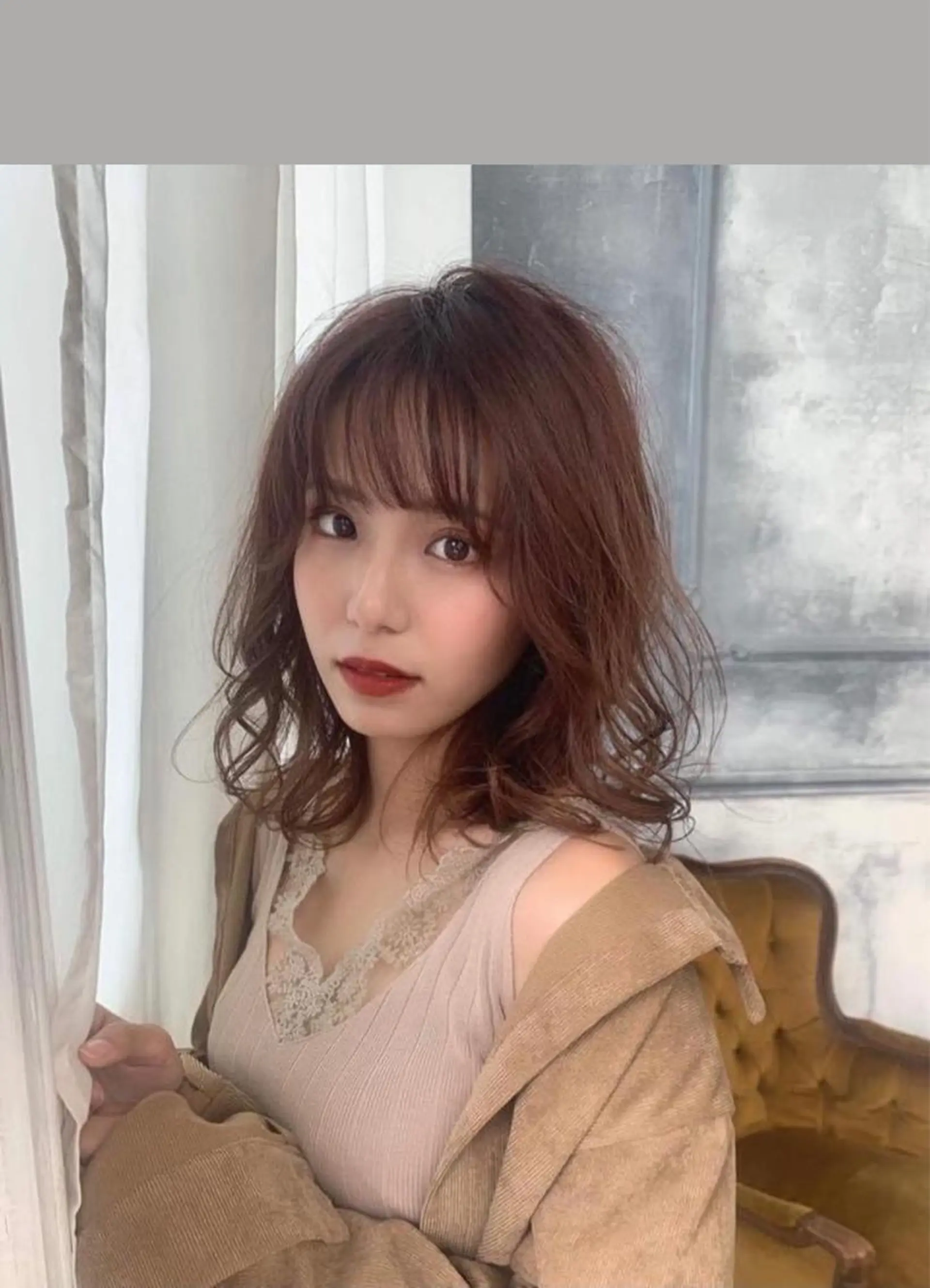 ミディアム カラー パーマ ヘアフリーティー袋井店所属・河島 裕樹のヘアスタイル