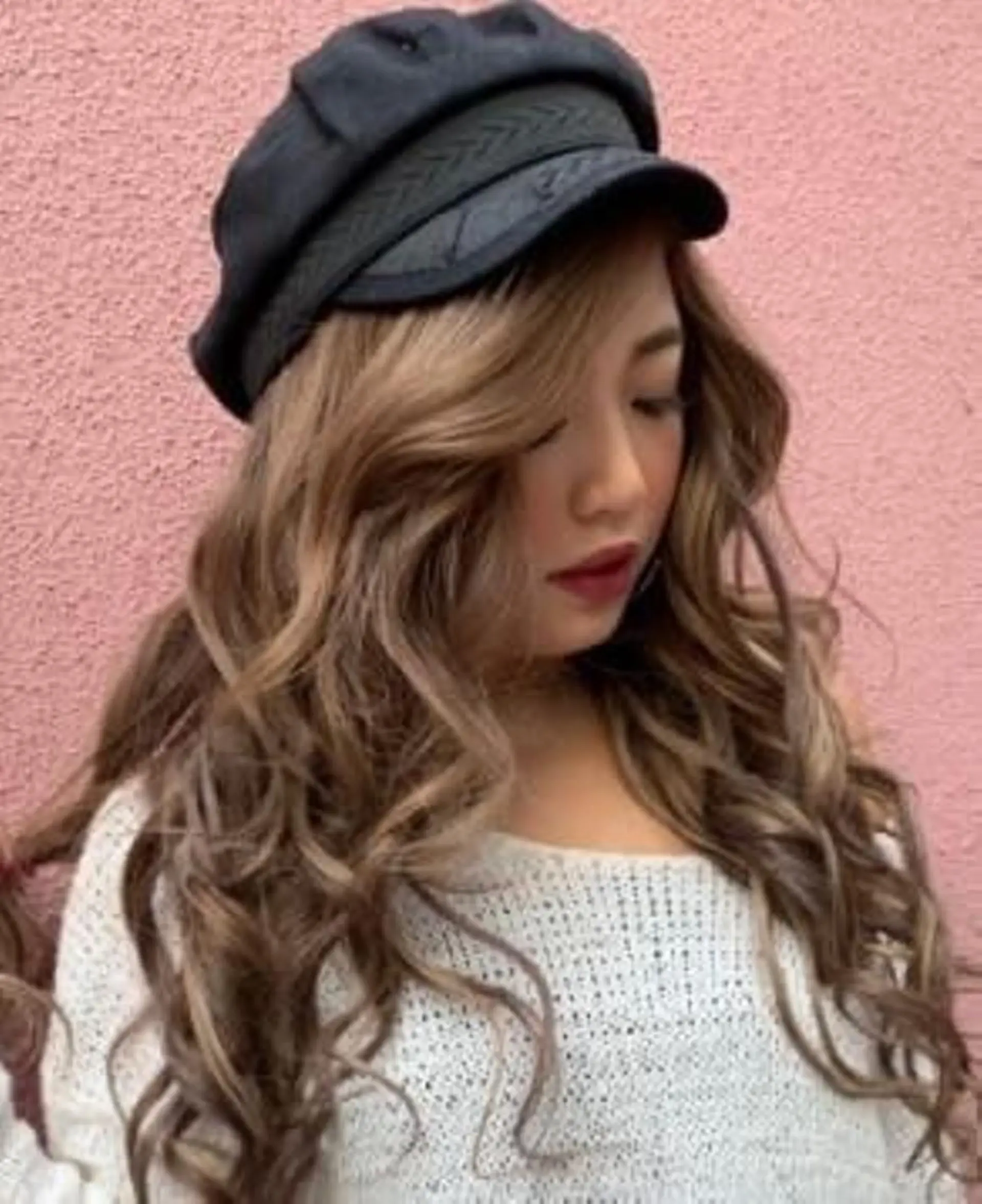 ロング カラー パーマ ヘアアレンジ Device ディバイスのヘアスタイル