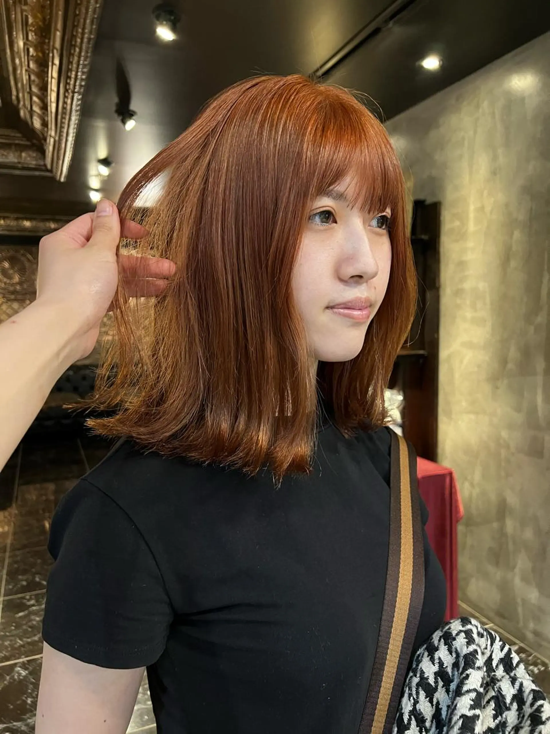 ミディアム カラー ヘアカラー haco＋所属・圧倒的デザイン力 店長🎨RENAのヘアスタイル