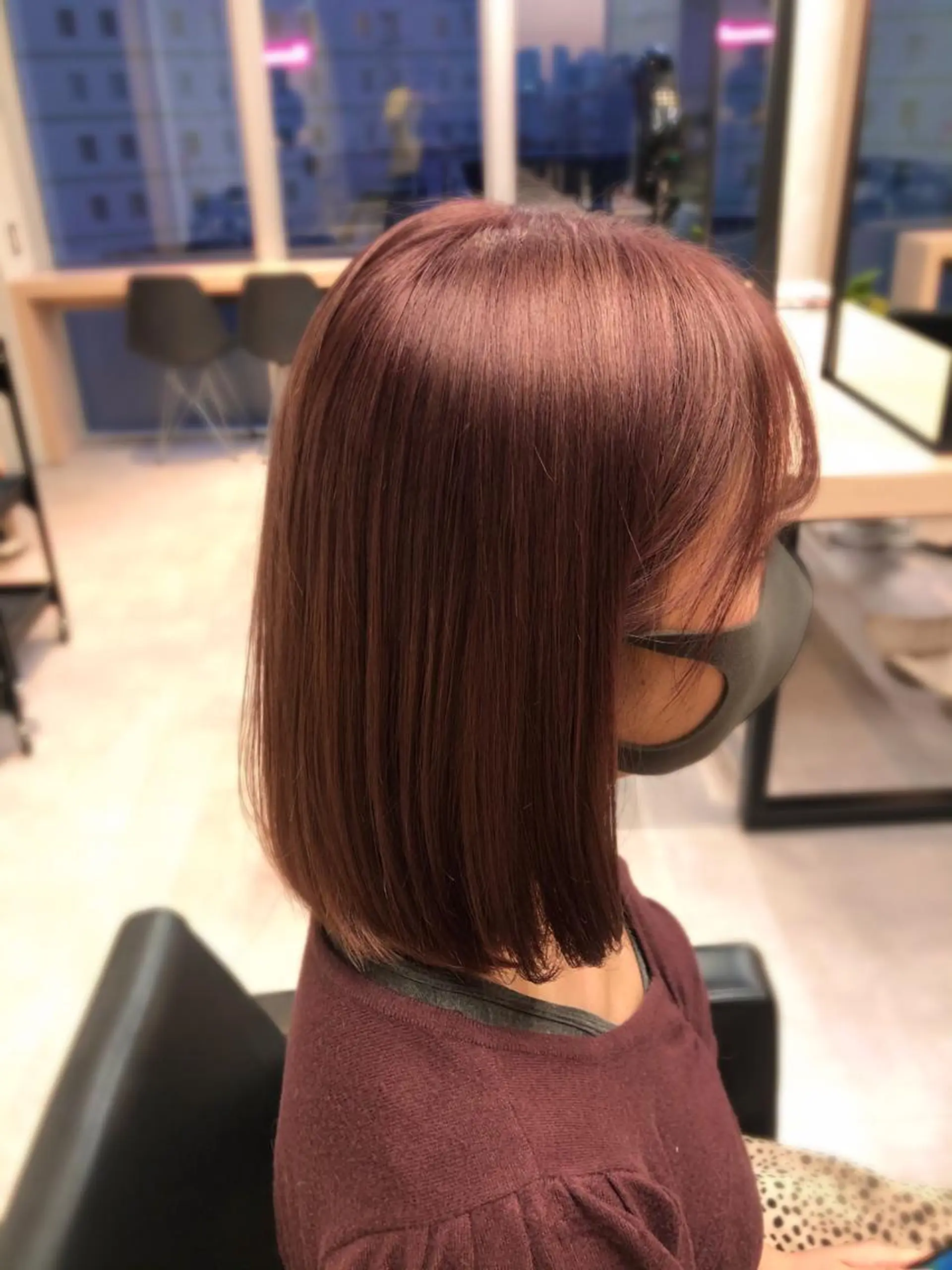 ミディアム カラー カット ヘアカラー トリートメント 🪞個室サロン/韓国 艶髪/keito🪞のヘアスタイル