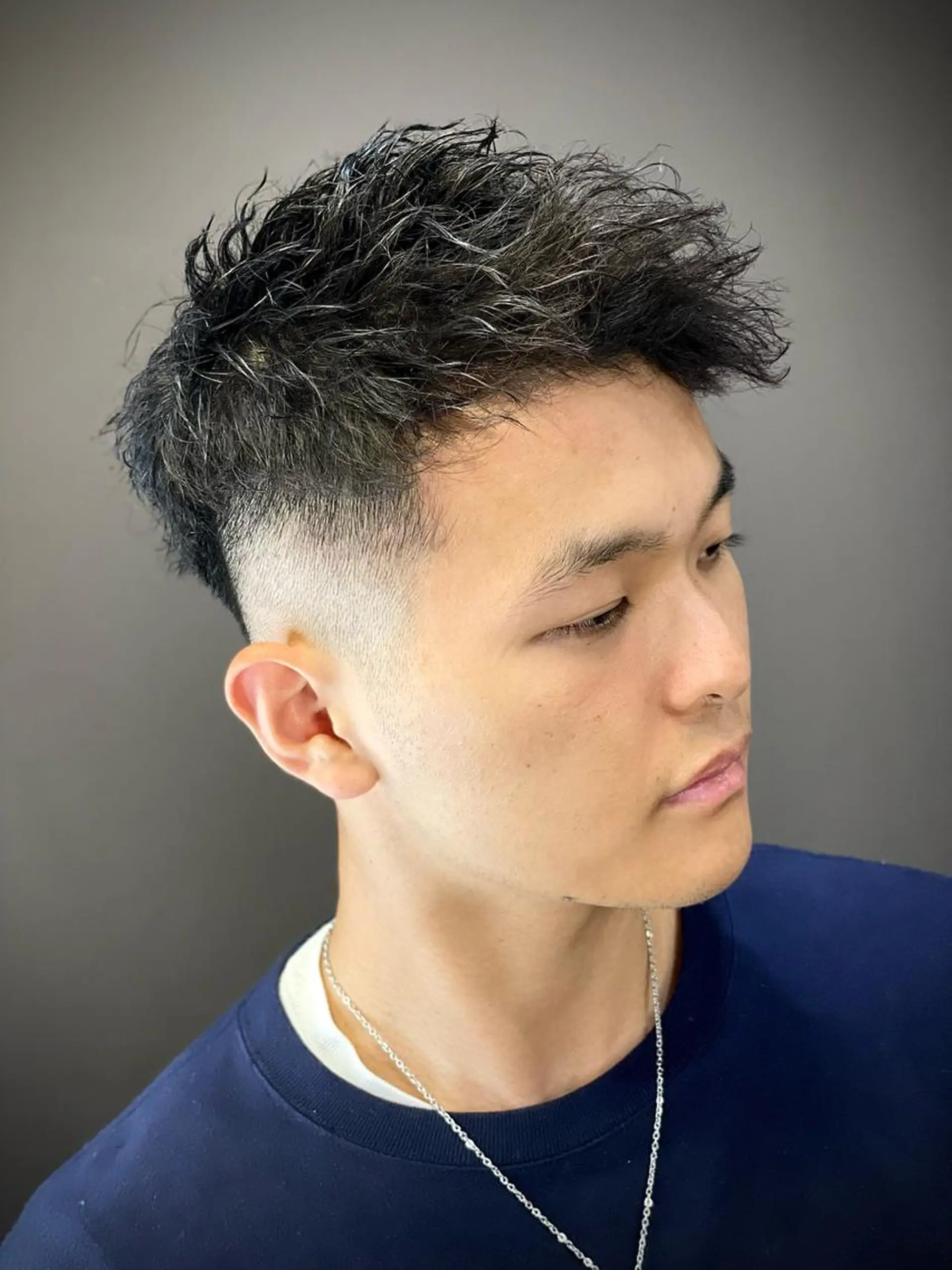 ショート パーマ メンズ 浅見 天翔のヘアスタイル