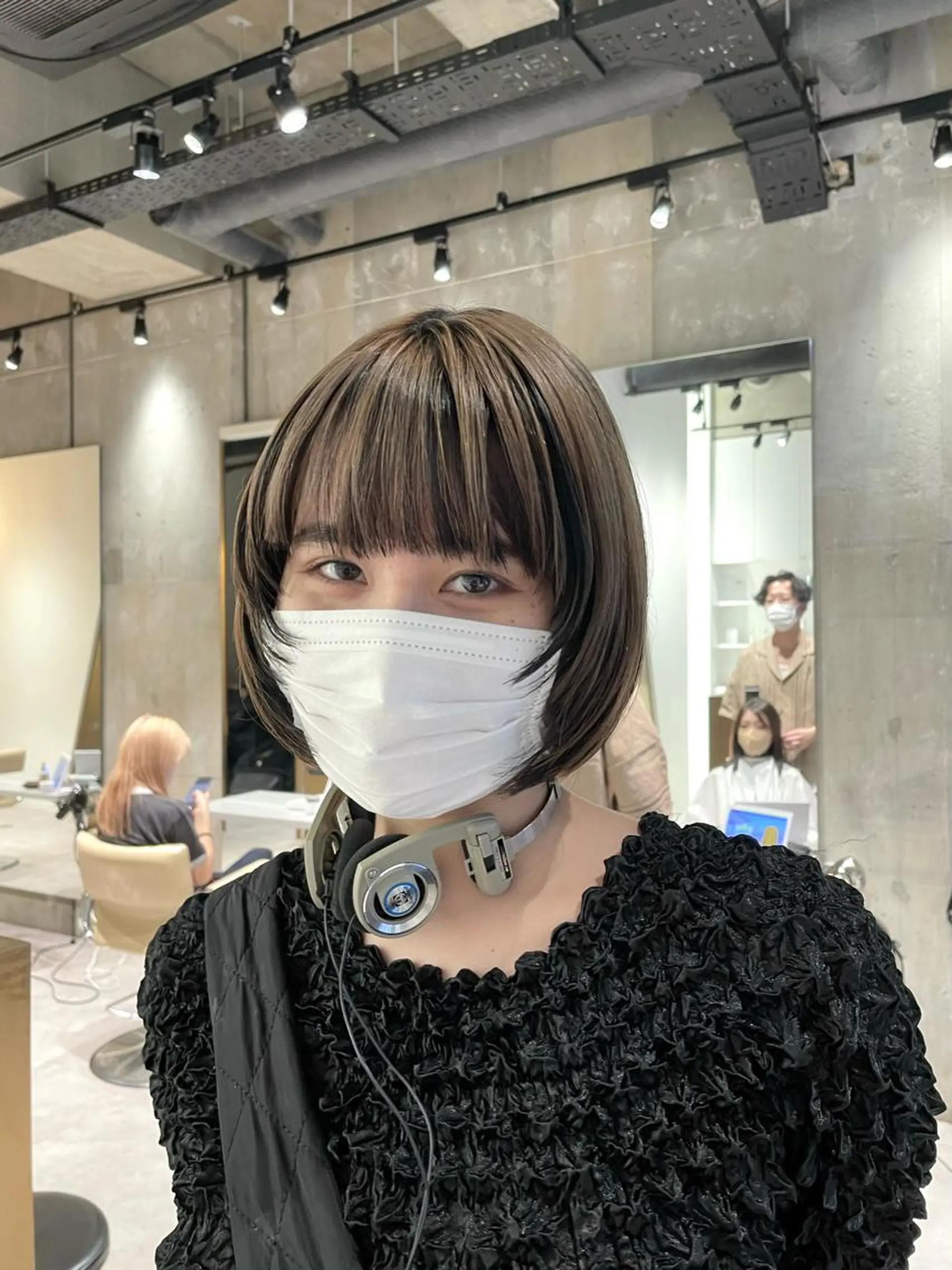 ミディアム カラー パーマ 海外レイヤー 🇺🇸/ヒナコのヘアスタイル