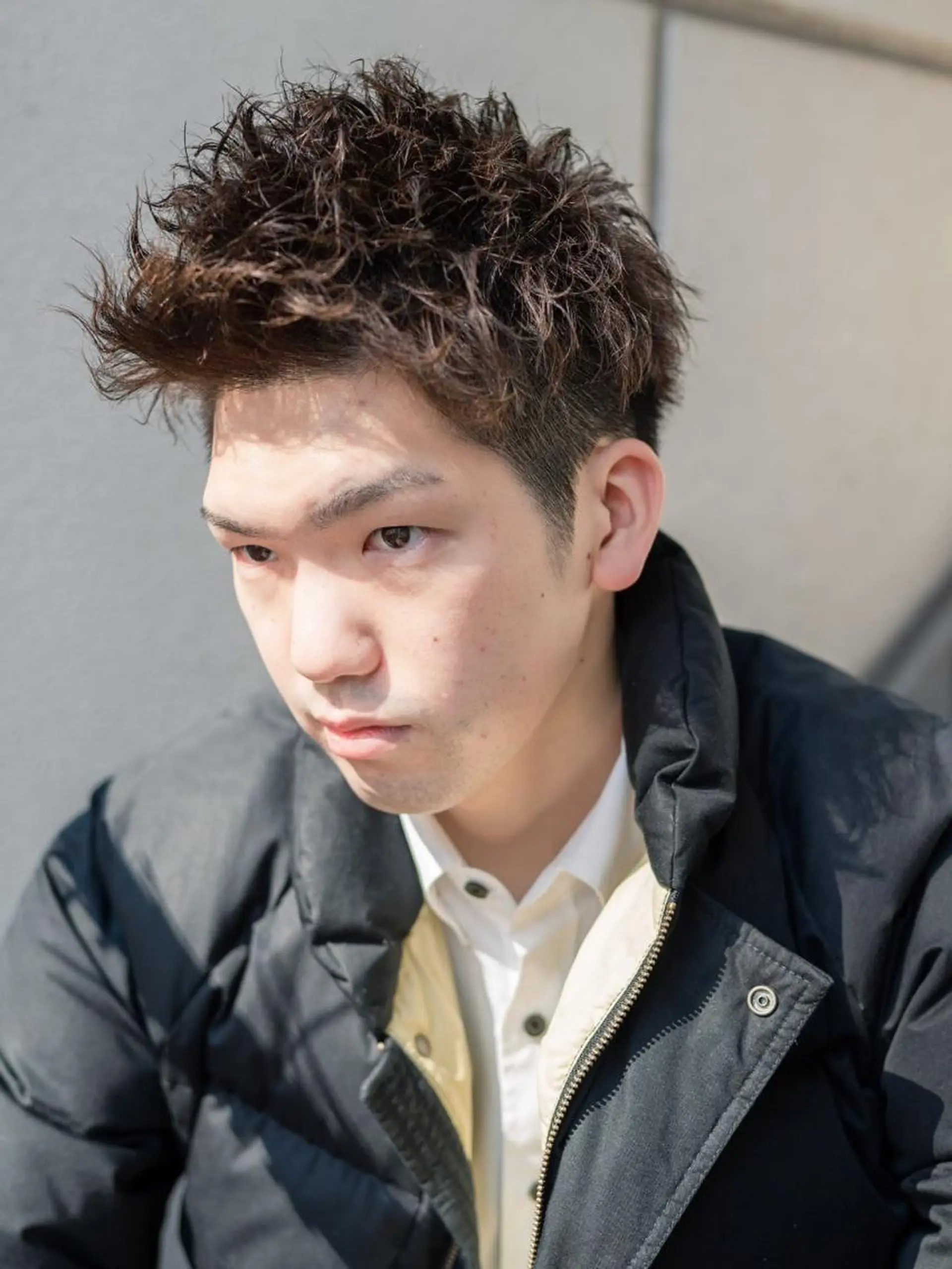 ショート カラー パーマ メンズ 大泉 和也のヘアスタイル