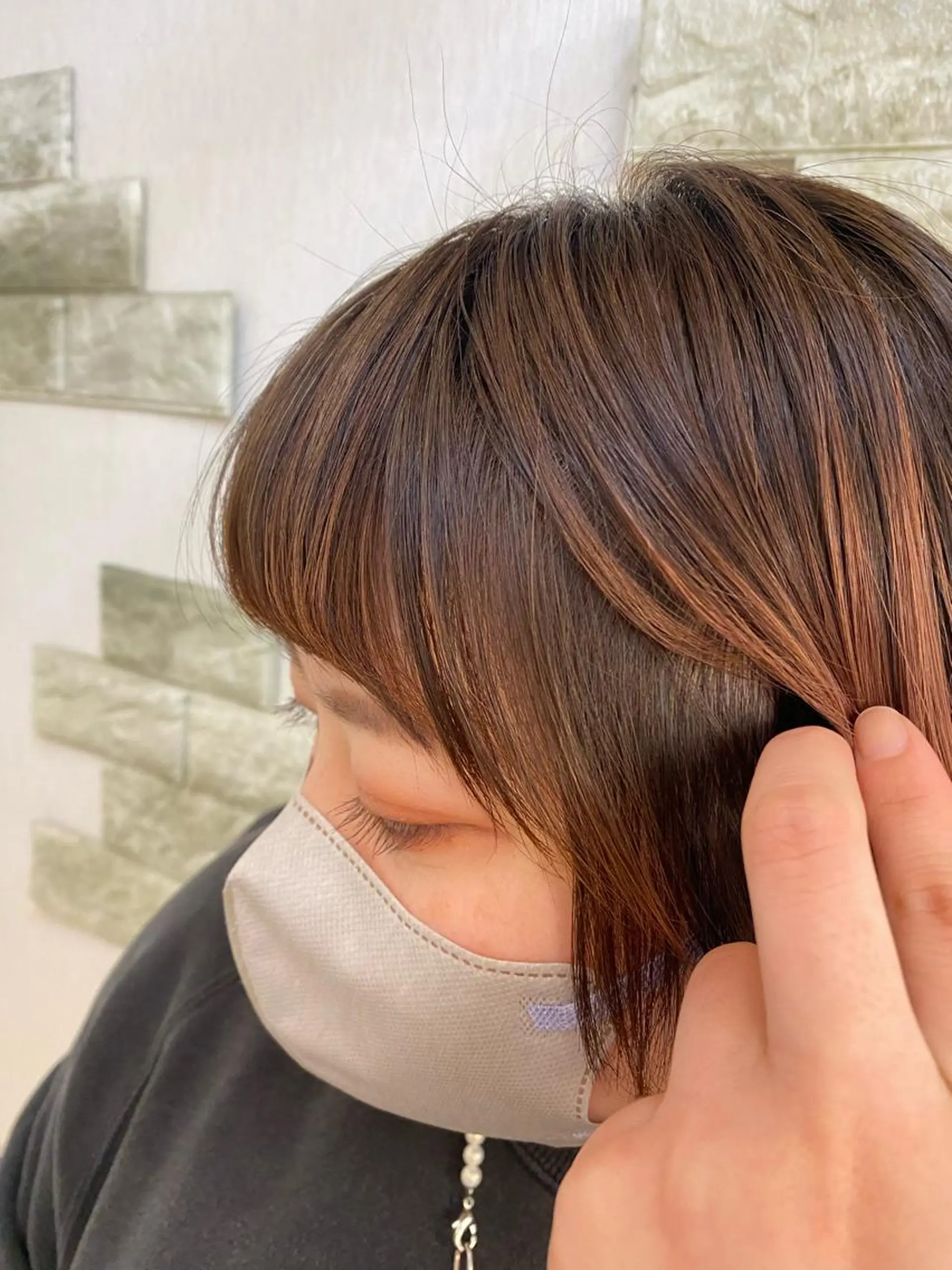 ミディアム 縮毛矯正 ️🫧押上️🫧はな 🫧まとまるショートのヘアスタイル