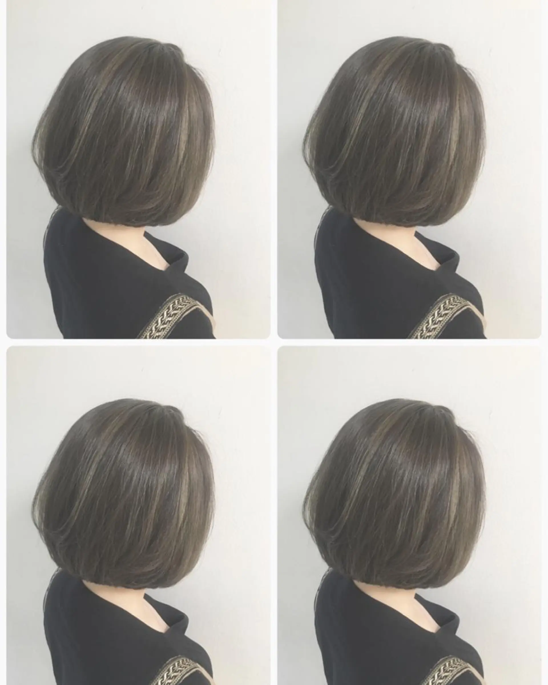 ショート ボブ 外国人風カラー ハイライト ol iのヘアスタイル