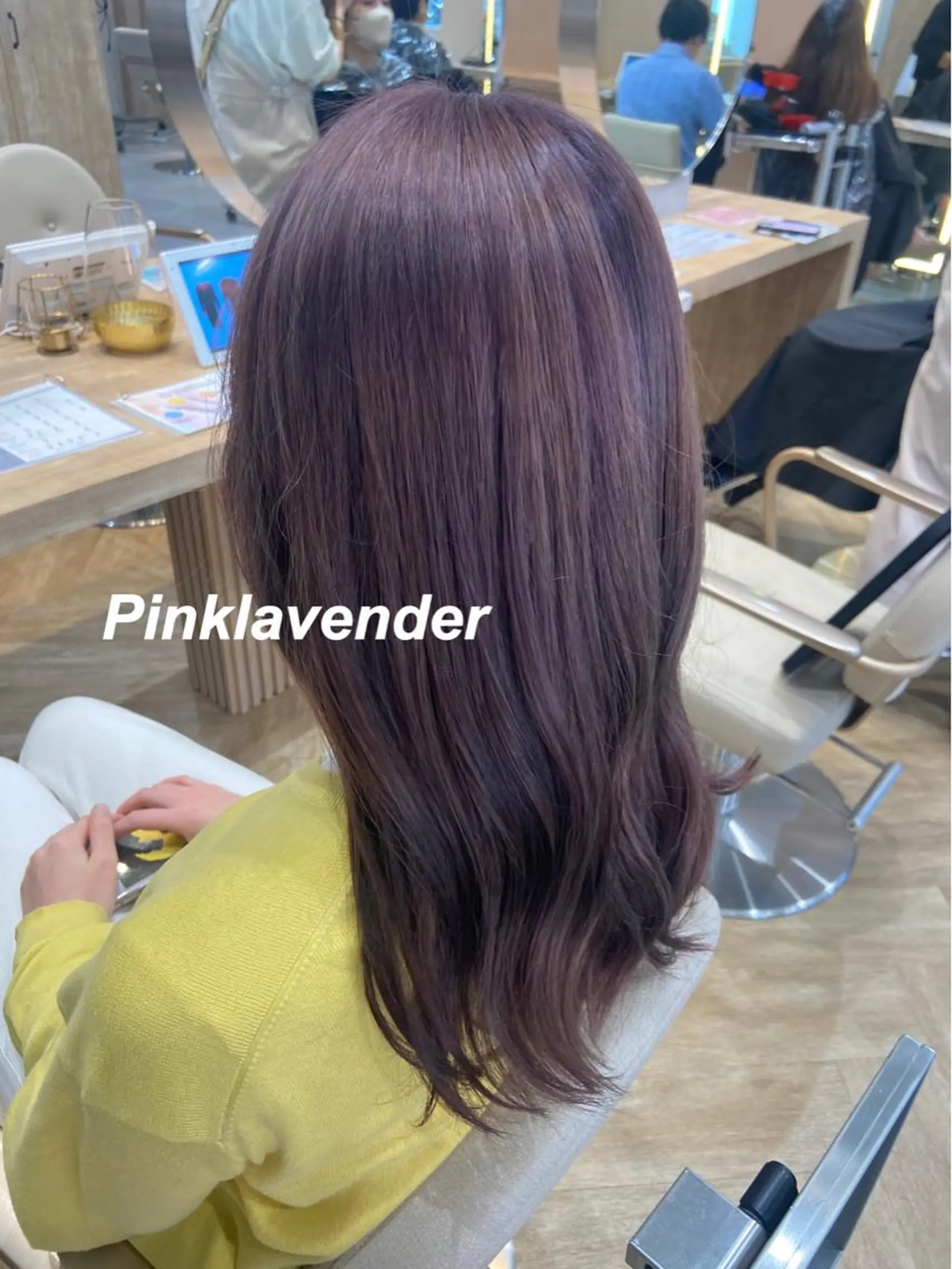 ロング カラー ブリーチ ラベンダーカラー ピンクカラー ピンクラベンダー ヘアカラー トリートメント プルエクステ/インナ ーカラー🦊はるなのヘアスタイル