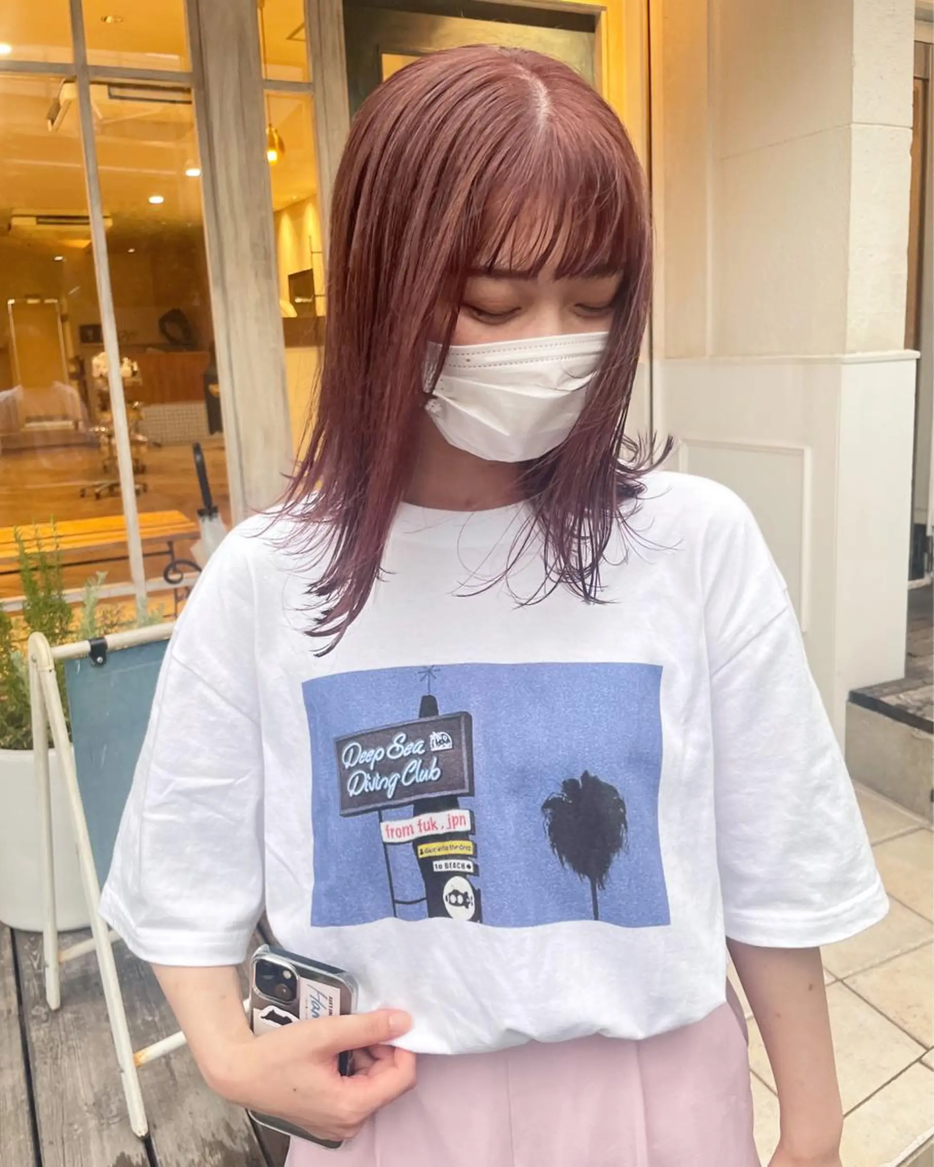 ミディアム カラー 🙃 透明感カラー/ボブのヘアスタイル