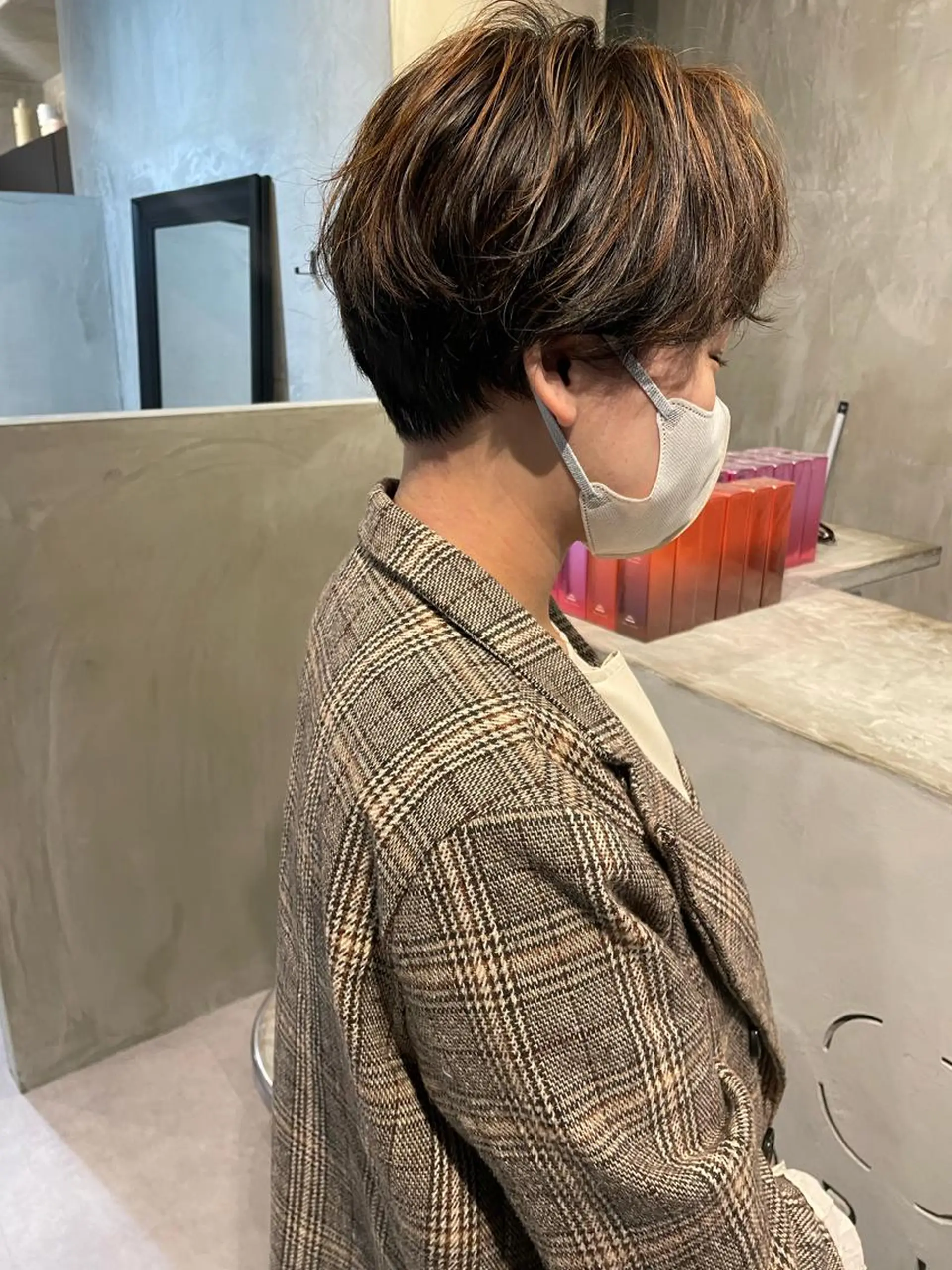 ショート カラー カット ヘアカラー ヤマモト マイのヘアスタイル