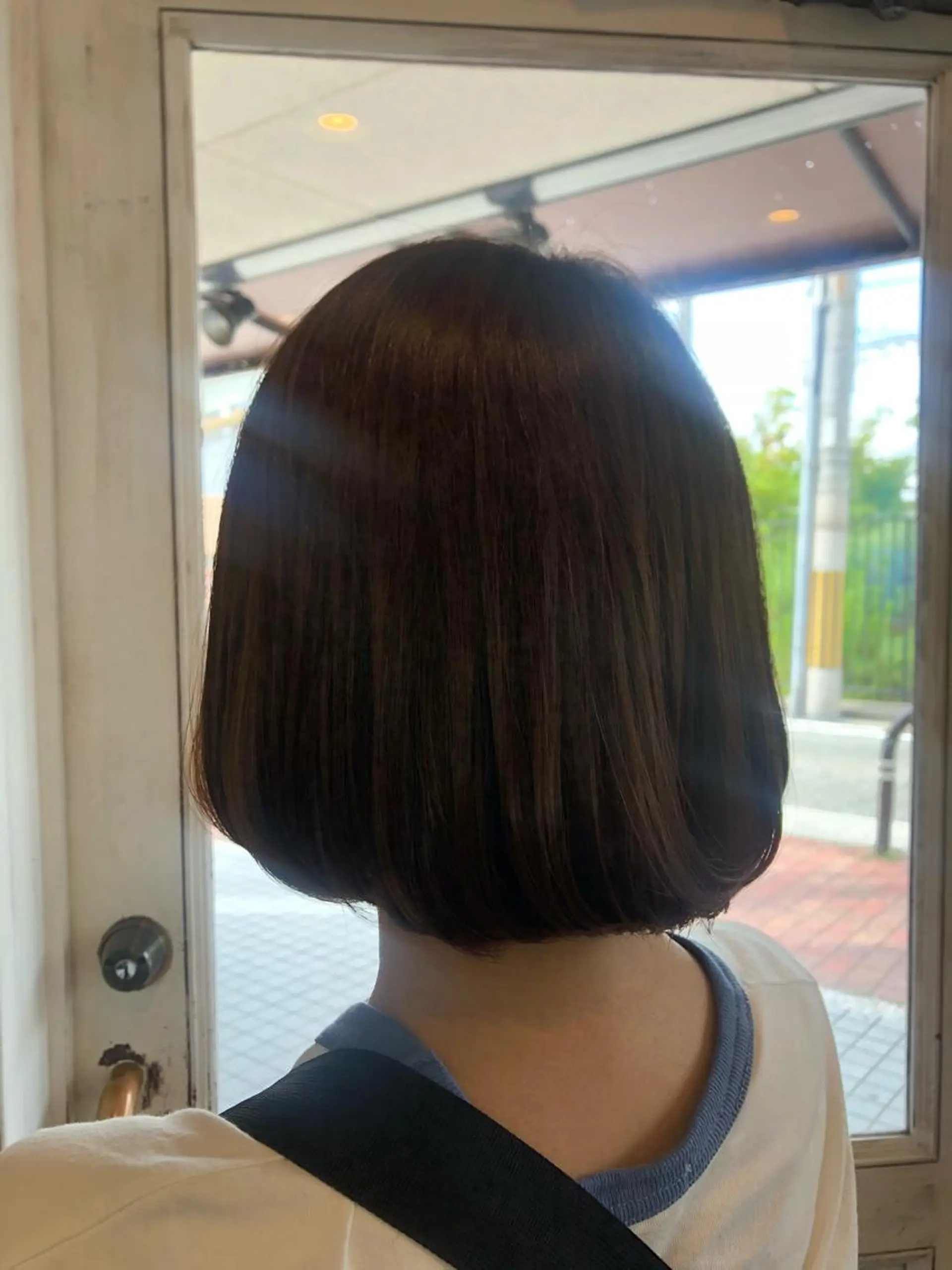 ミディアム カラー MOLLA 浅香山店所属・谷口ゆめ/縮毛矯正/ 大人女子/眉ワックスのヘアスタイル