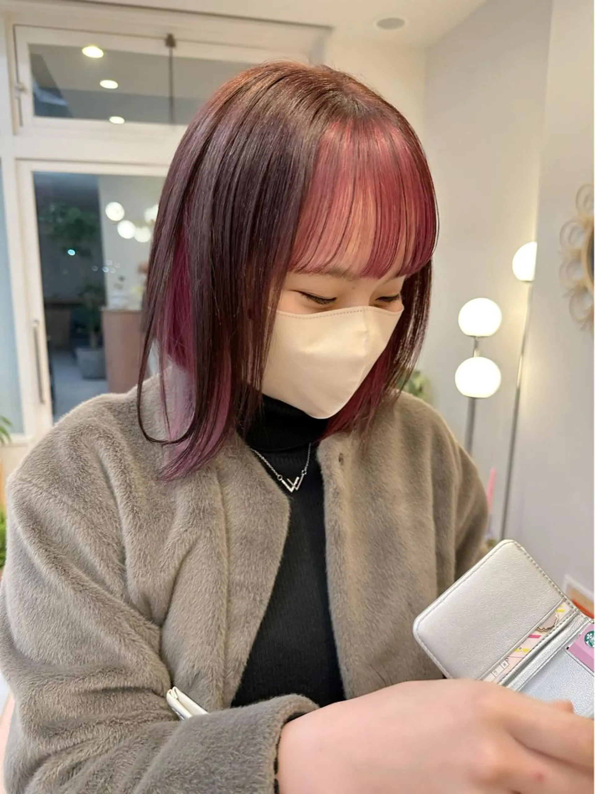 ミディアム カラー karin/インナー カラー/北名古屋市のヘアスタイル