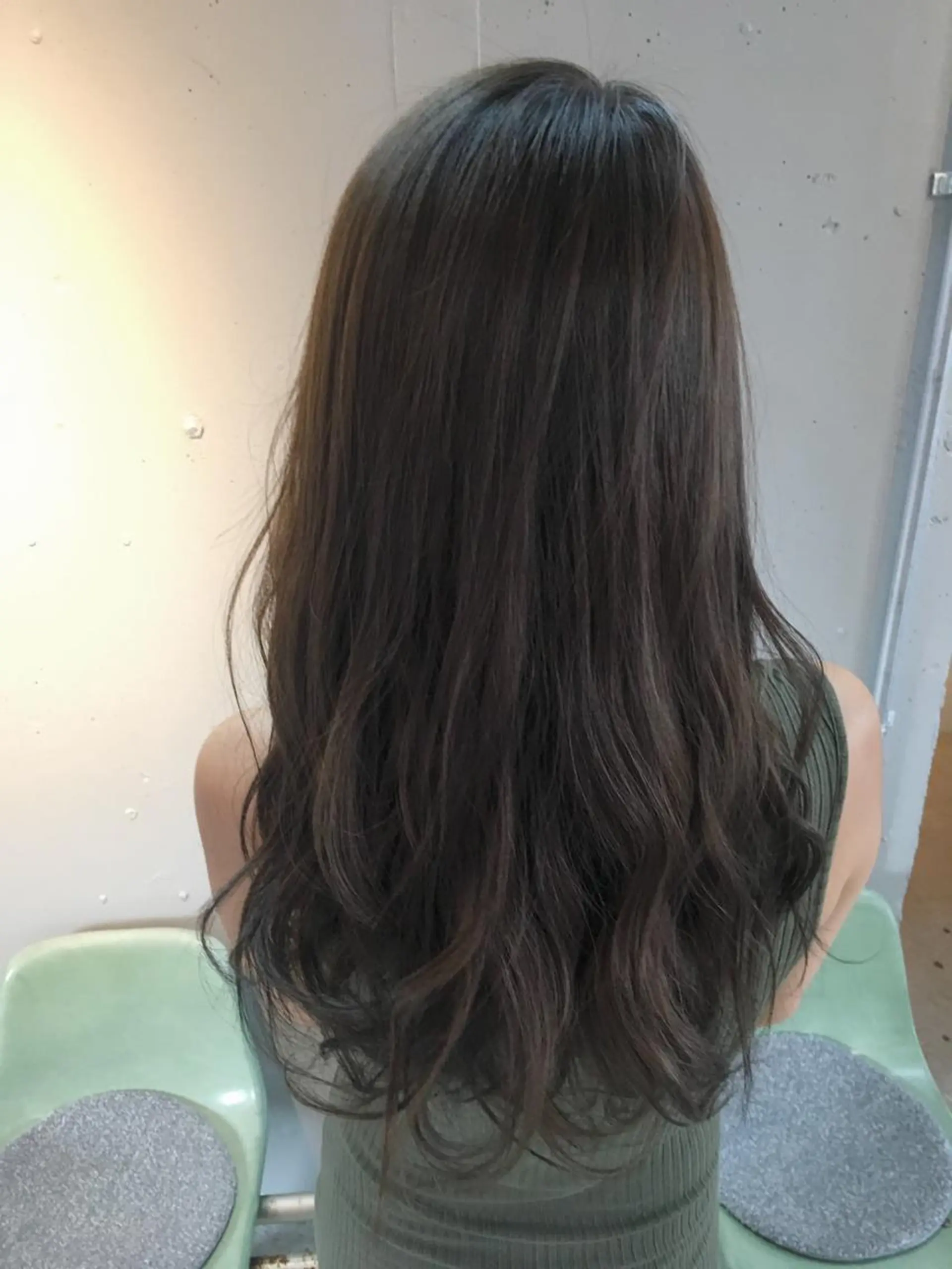 ロング カラー パーマ アッシュ 透明感カラー ヘアカラー トリートメント 代表 中島貴志のヘアスタイル