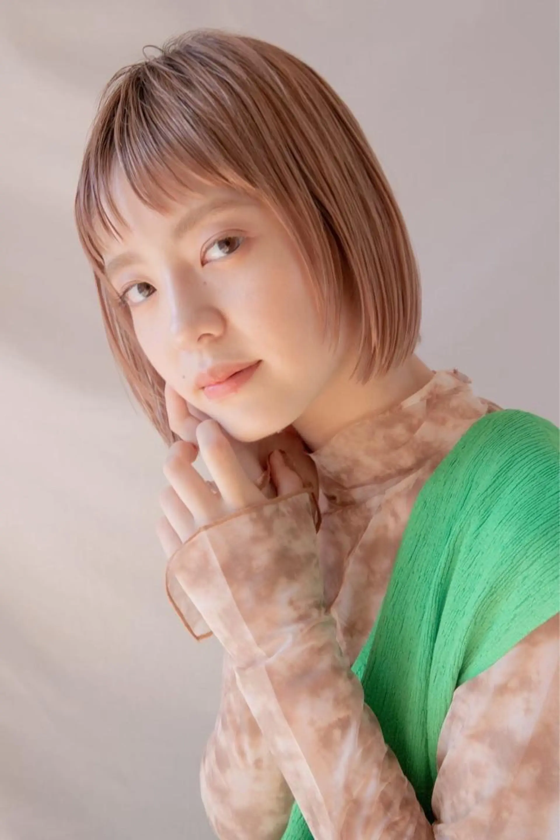 ショート カラー ヘアアレンジ ちひろ /似合わせカラーのヘアスタイル