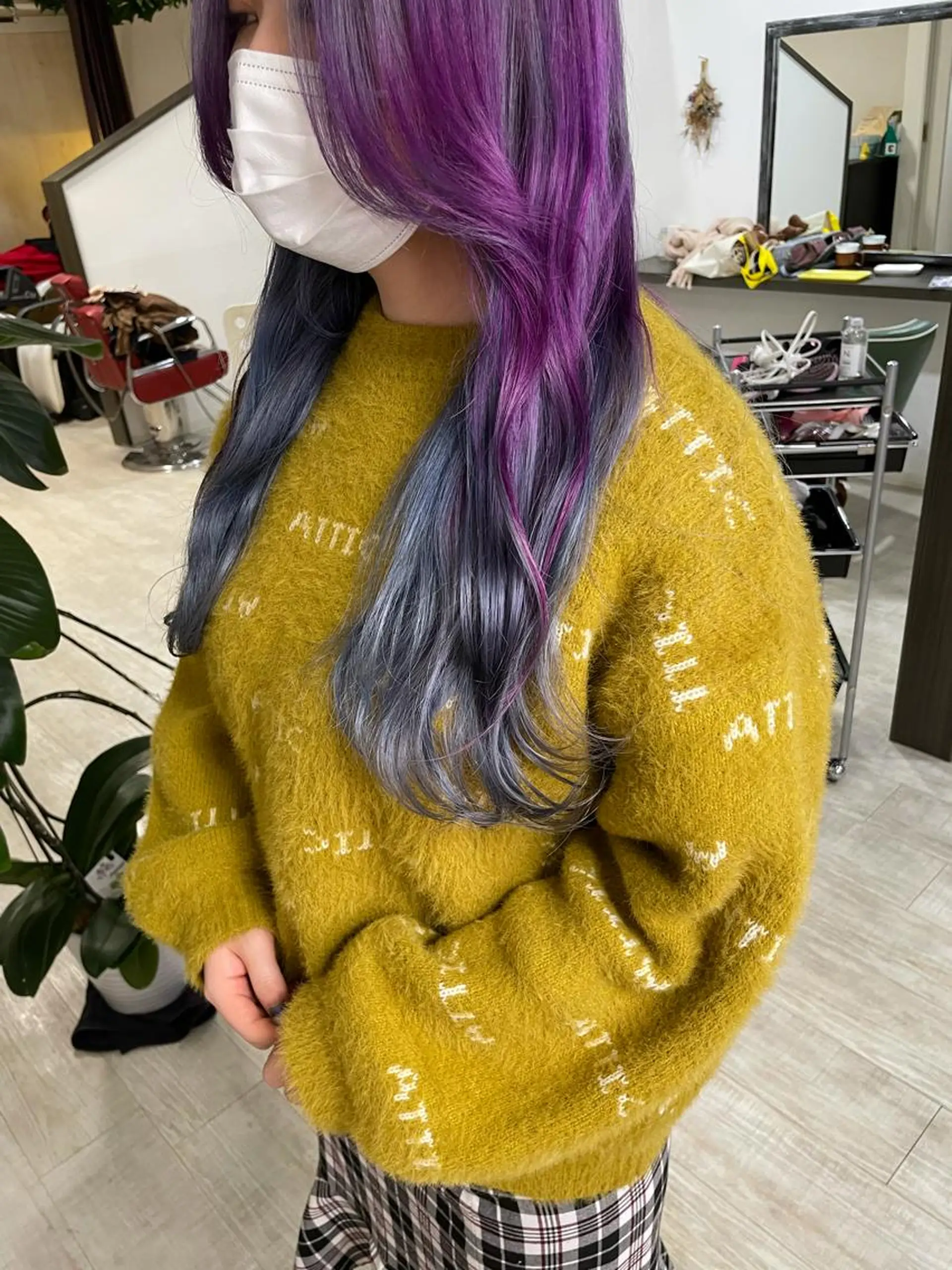 ロング カラー デザインカラー ヘアカラー force hair所属・🫧富田 苑実🫧のヘアスタイル