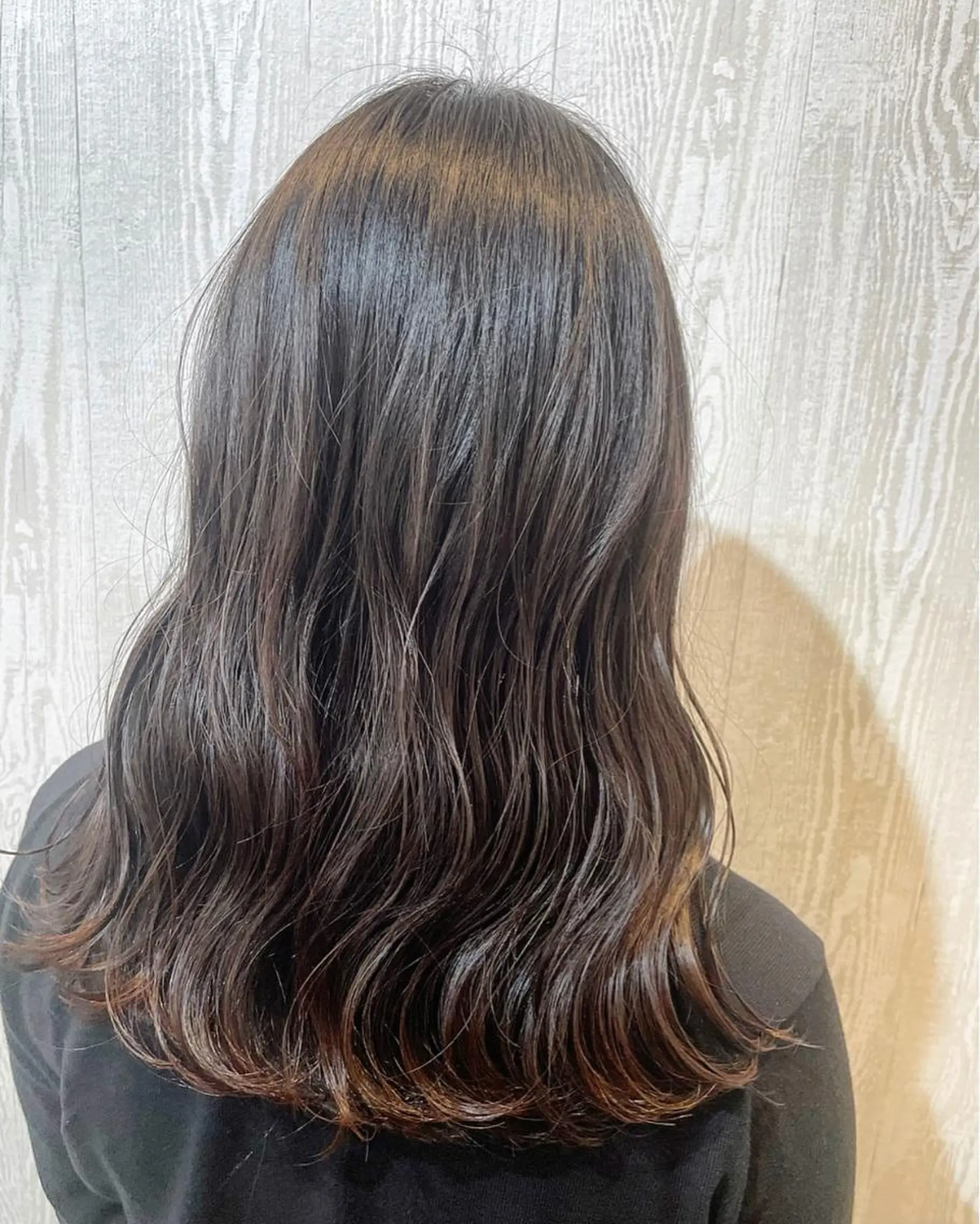 ミディアム カラー ヘアアレンジ HUENEST アカデミーサロンのヘアスタイル