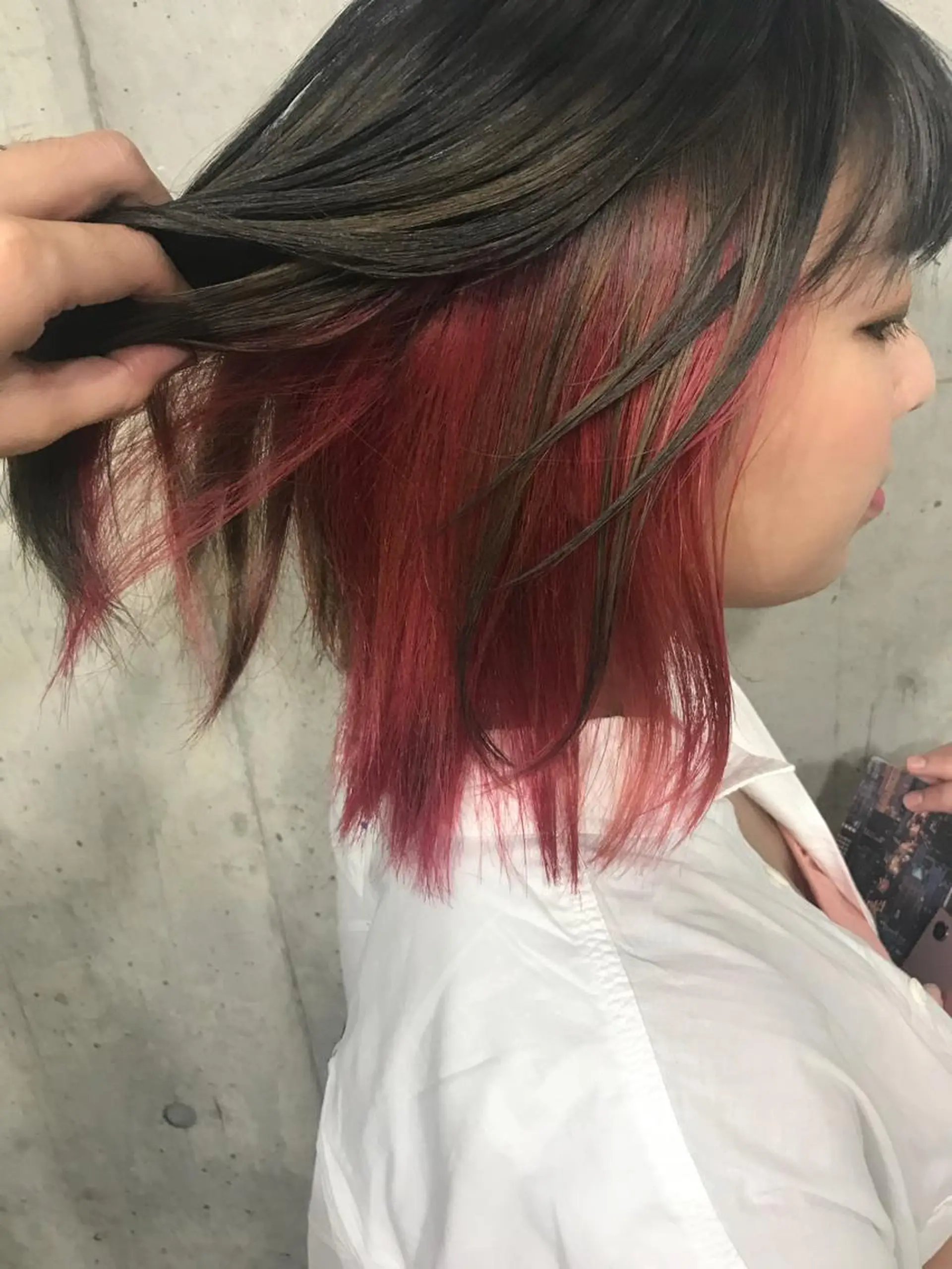 ミディアム カラー パーマ ヘアアレンジ メンズ キッズ ネイル マツエク・マツパ メンズインナーカラー インナーカラー サロンドミルク 原宿のヘアスタイル