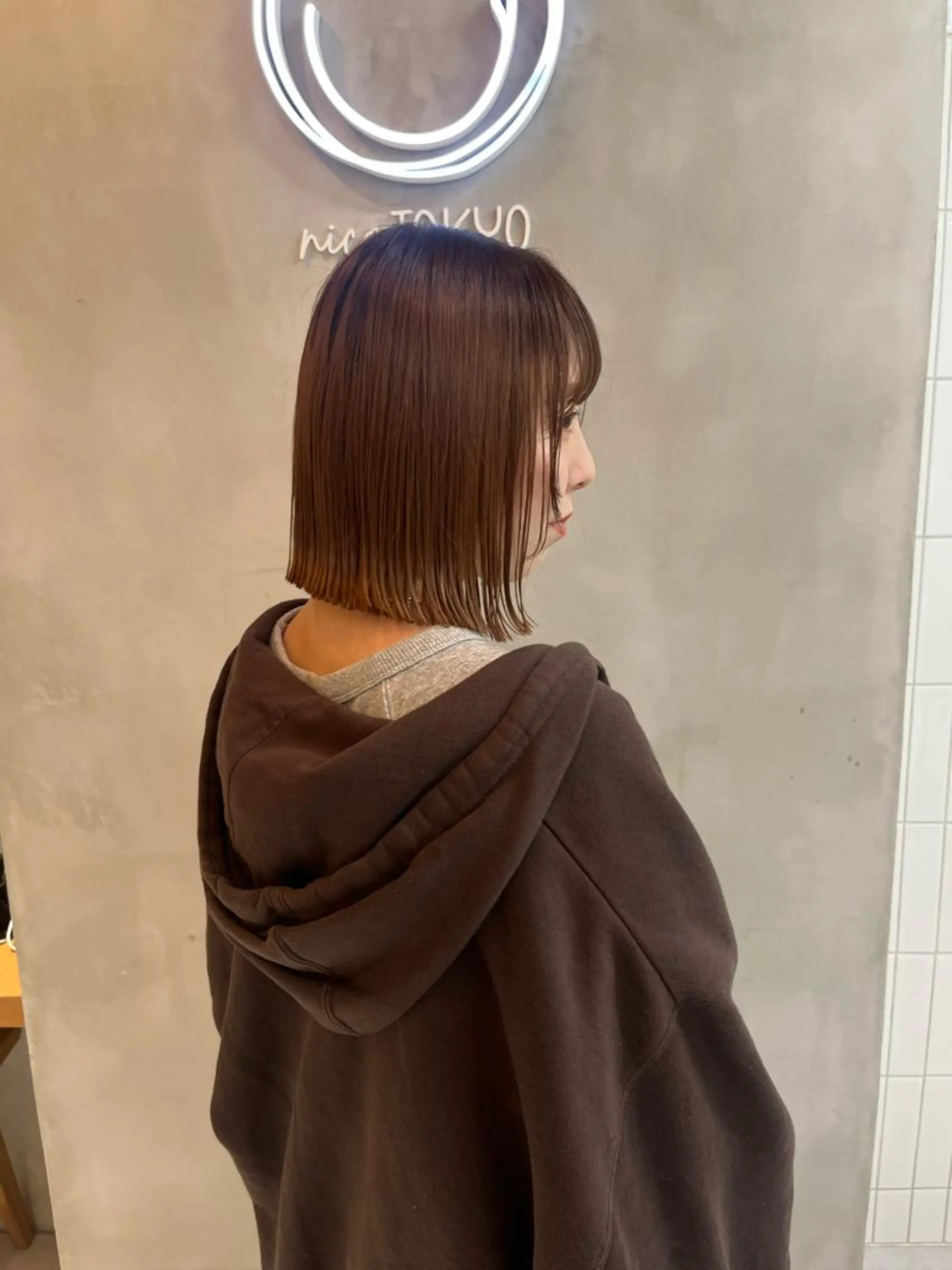 ミディアム 韓国ボブ&顔まわり レイヤー♡TOMOEのヘアスタイル