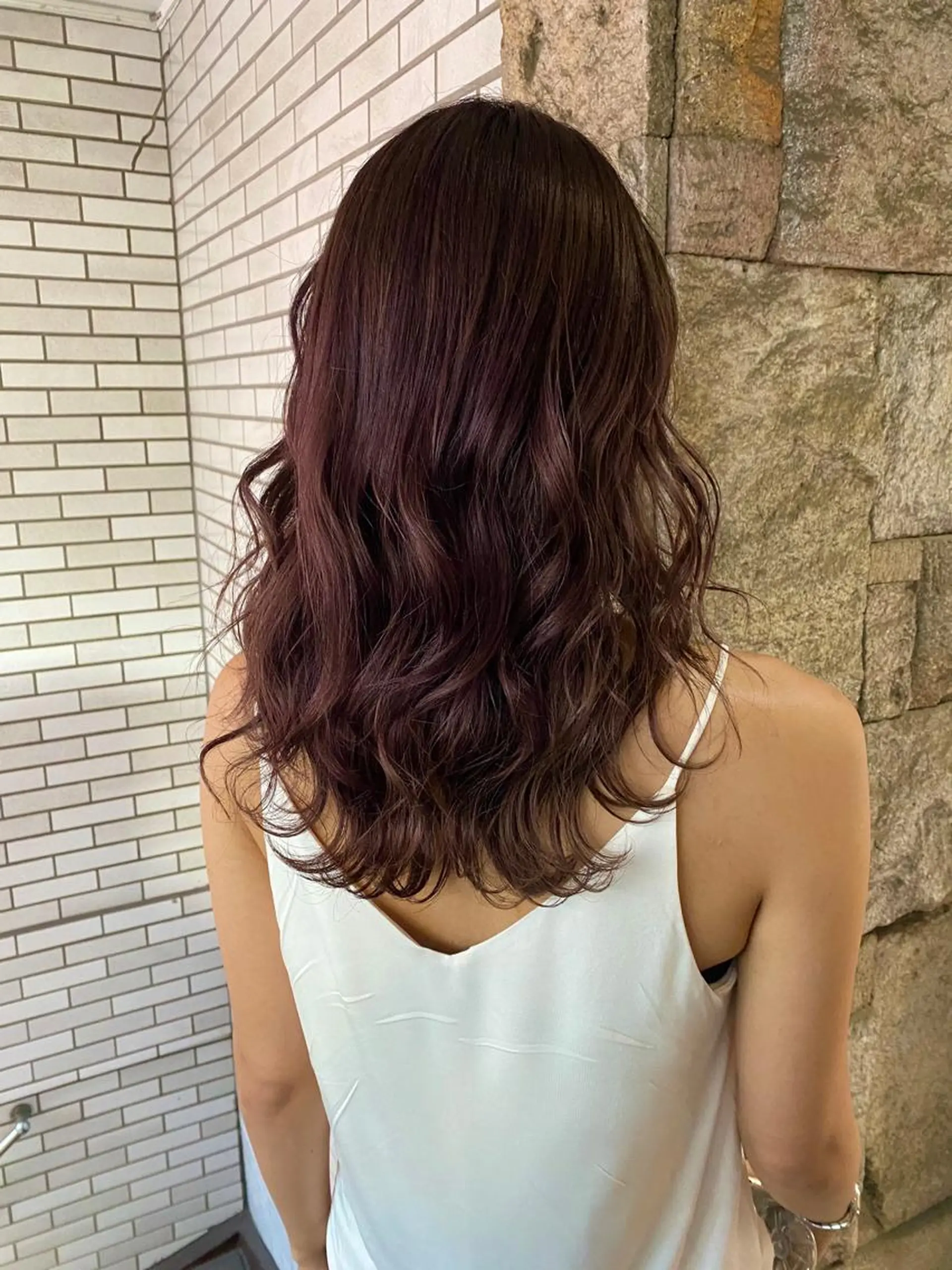 セミロング カラー アッシュ ブリーチ ピンクカラー ピンクアッシュ バイオレットカラー ヘアカラー トリートメント 萩原 凌✄のヘアスタイル