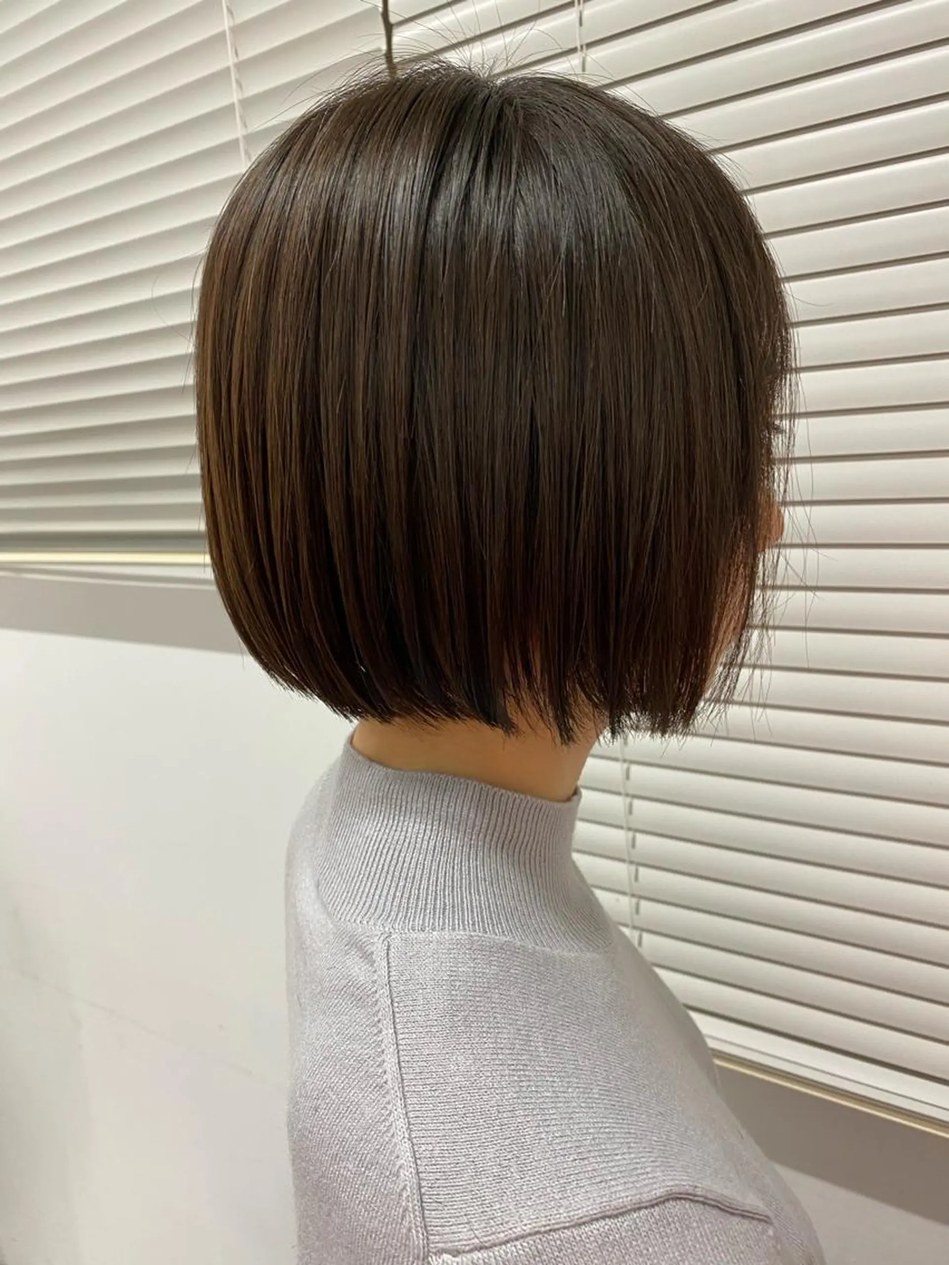 ショート カラー ワンレンボブ ボブ ショートヘア カット ヘアカラー 似合わせ専門美容師 なかじまのヘアスタイル