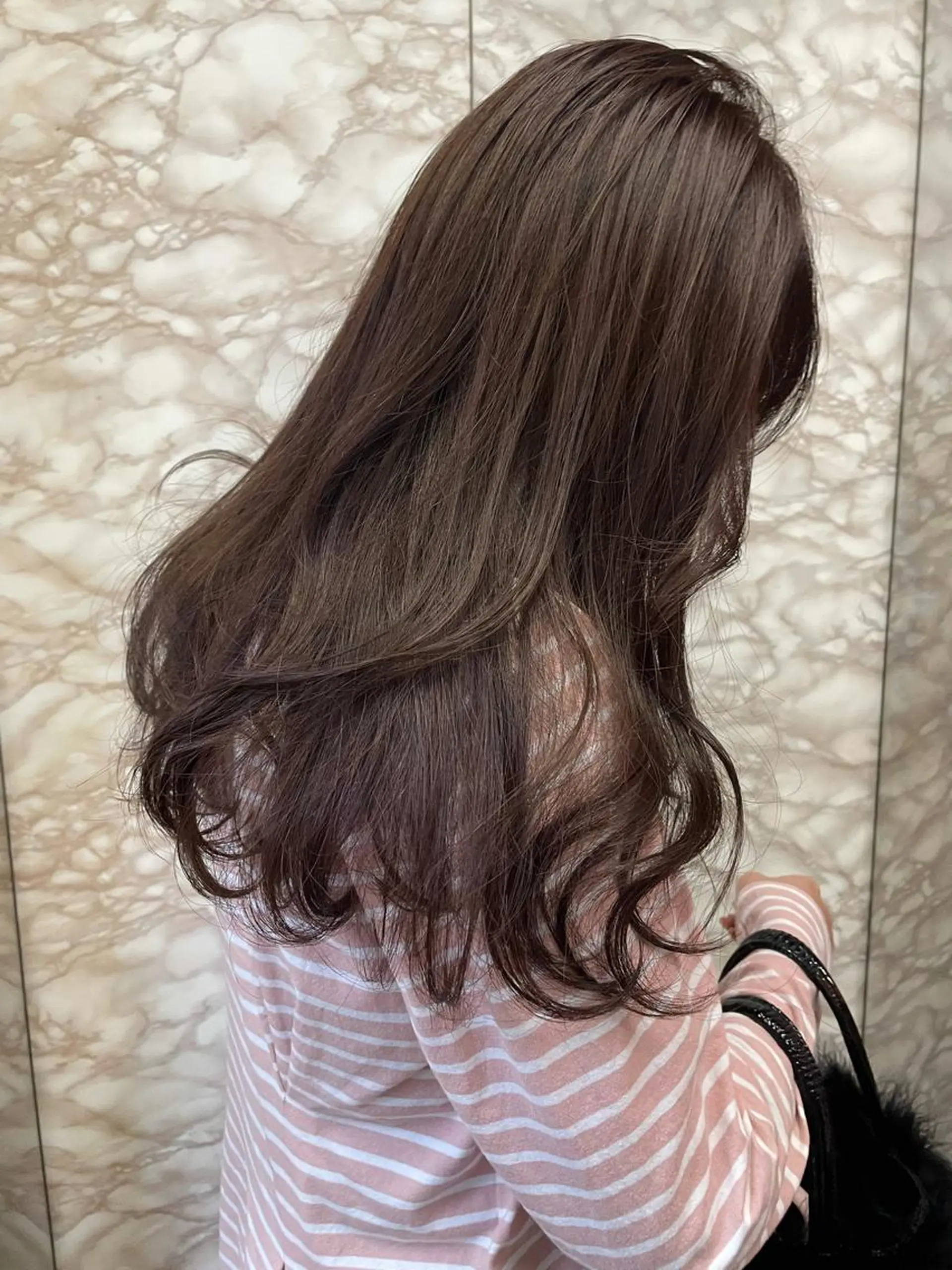セミロング カラー ヘアカラー トリートメント YEAU　PLUS所属・極上の艶髪 RINAのヘアスタイル