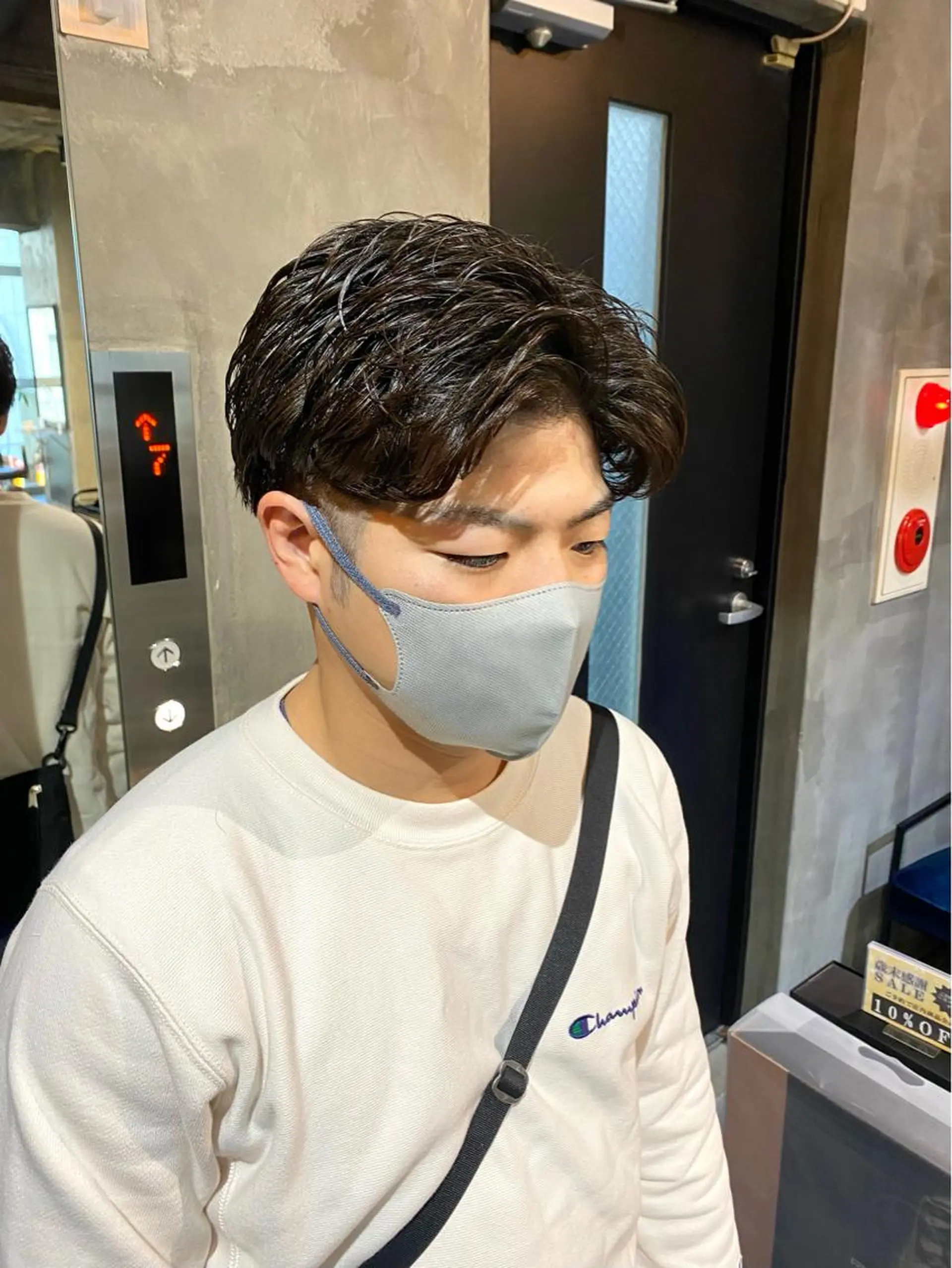 ショート パーマ メンズ カット パーマ Agu hair lore沼館店所属・八戸パーマ/メンズパ ーマ/シンゴ。のヘアスタイル