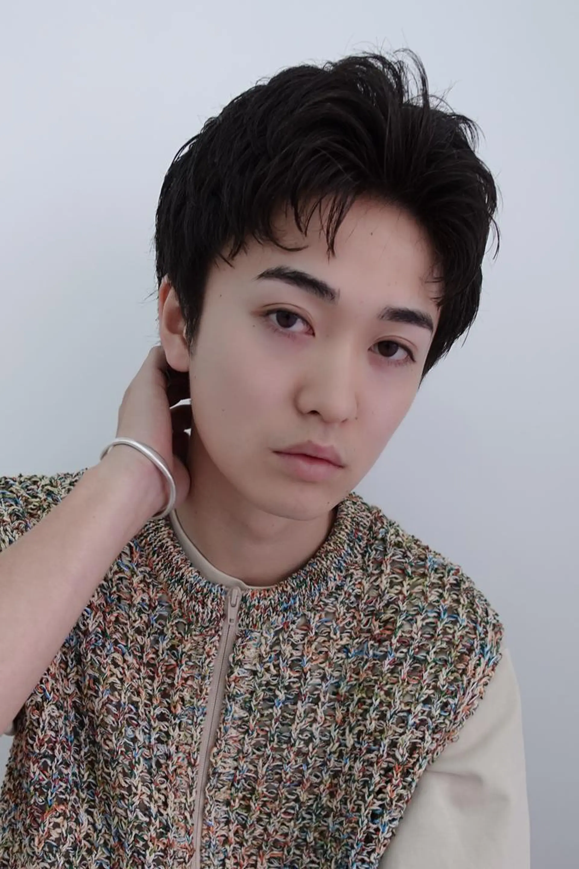 メンズ アイブロウ カット ヘッドスパ nelke/レイヤー 立川/ブリーチのヘアスタイル