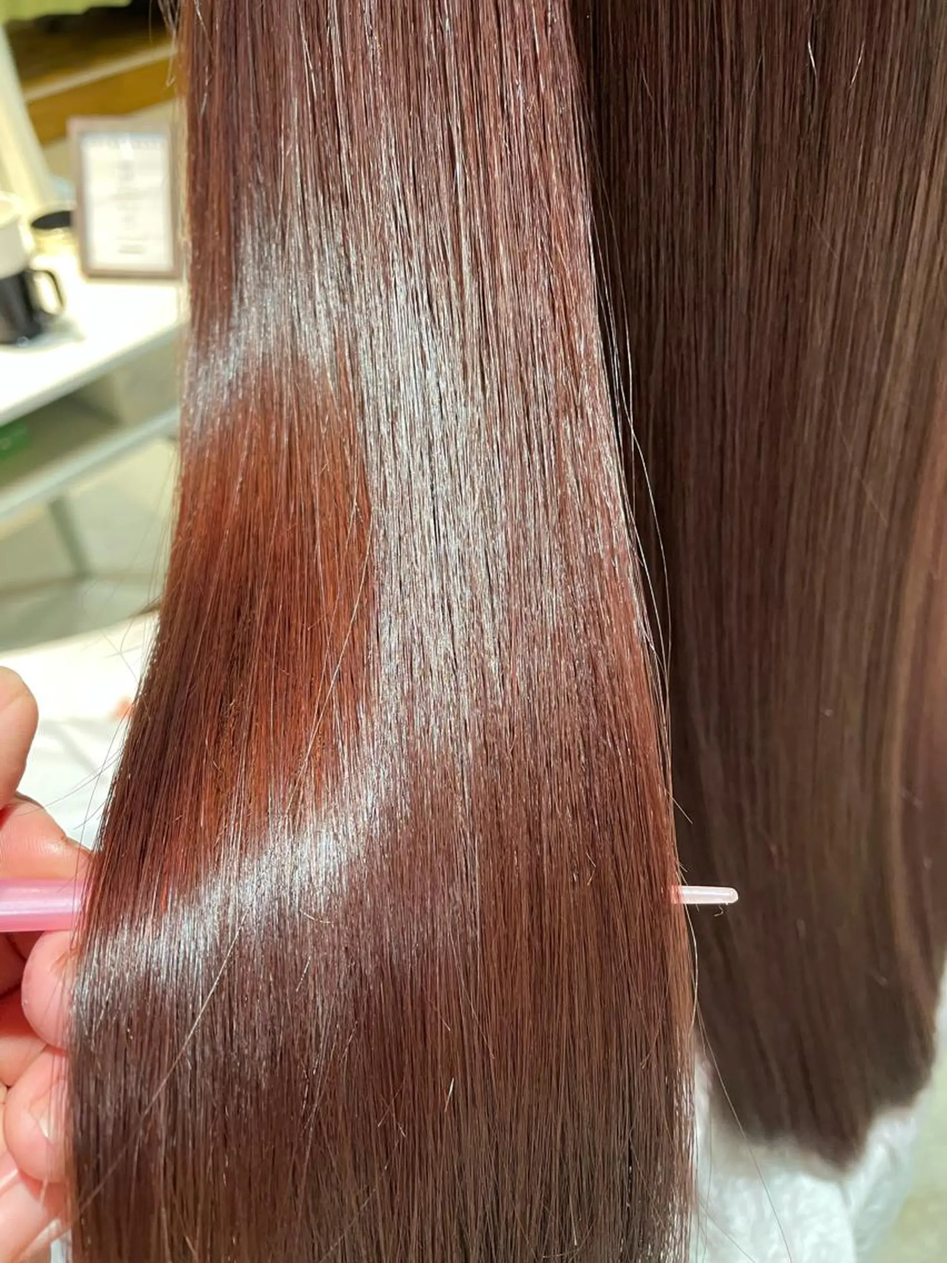 セミロング カラー ヘアアレンジ 髪質改善/縮毛/新宿 🫧SUZUKA🫧のヘアスタイル