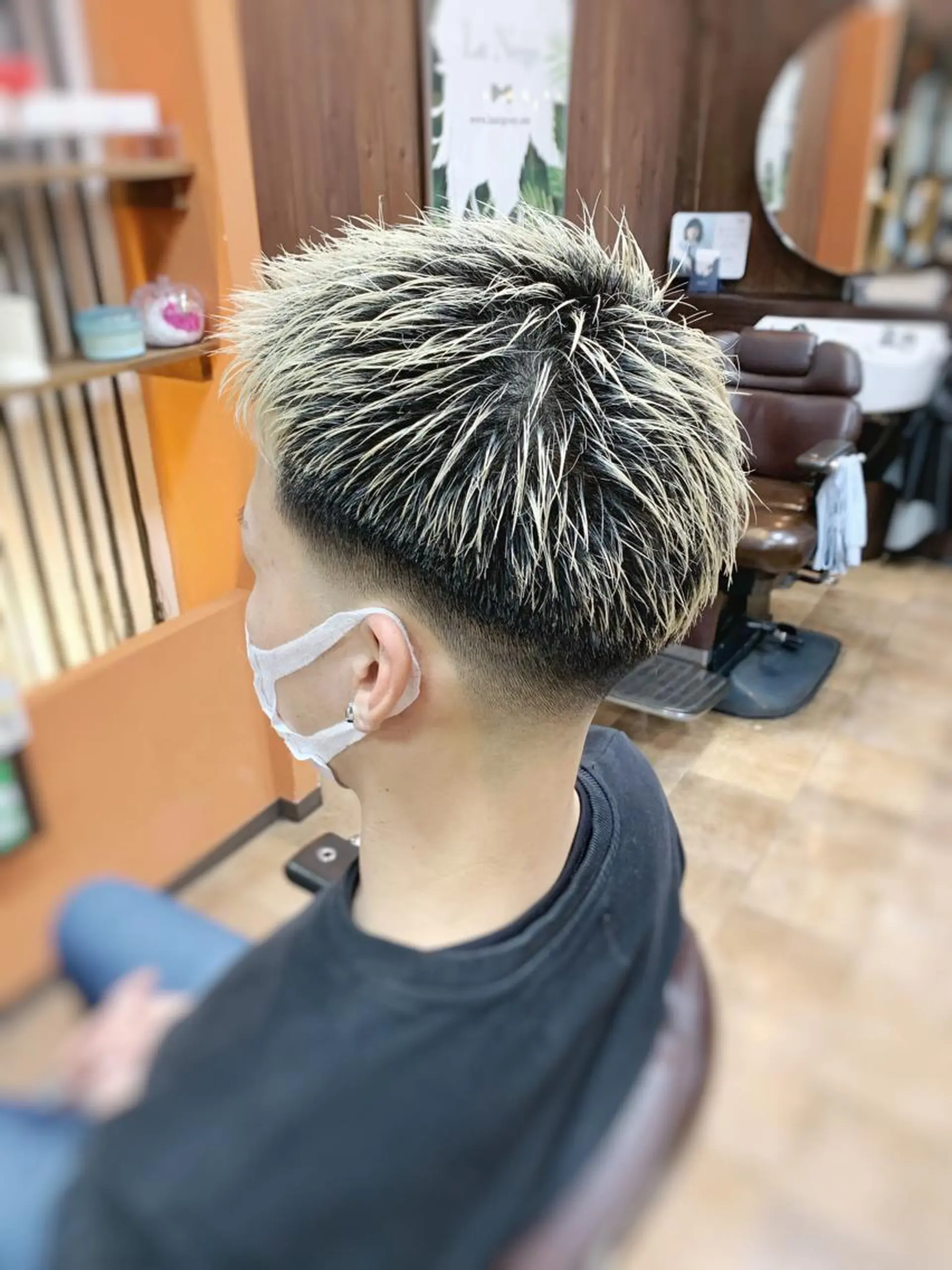 ショート メンズ フェードカット スキンフェード Laneige 北加賀屋所属・三谷 天兵のヘアスタイル