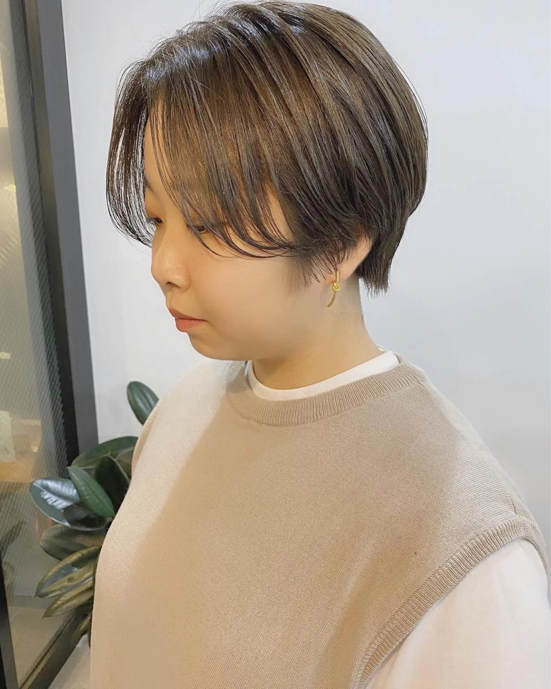 ショート カラー パーマ ヘアアレンジ キッズ ネイル マツエク・マツパ ショートネイル カット umu.［韓国ヘア /ダウンパーマ］のヘアスタイル