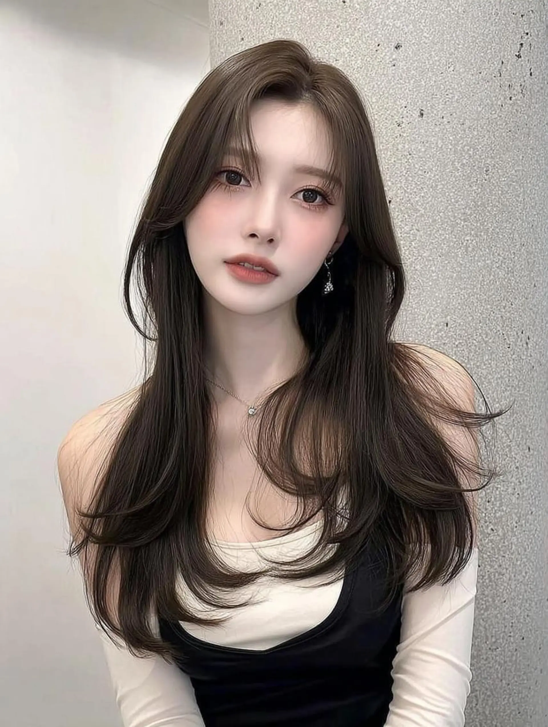 ロング 髪質改善 似合わせカット 小顔カット トリートメント カット ヘアカラー トリートメント 透け感カラー得意🎀 りおなのマツエク・マツパデザイン