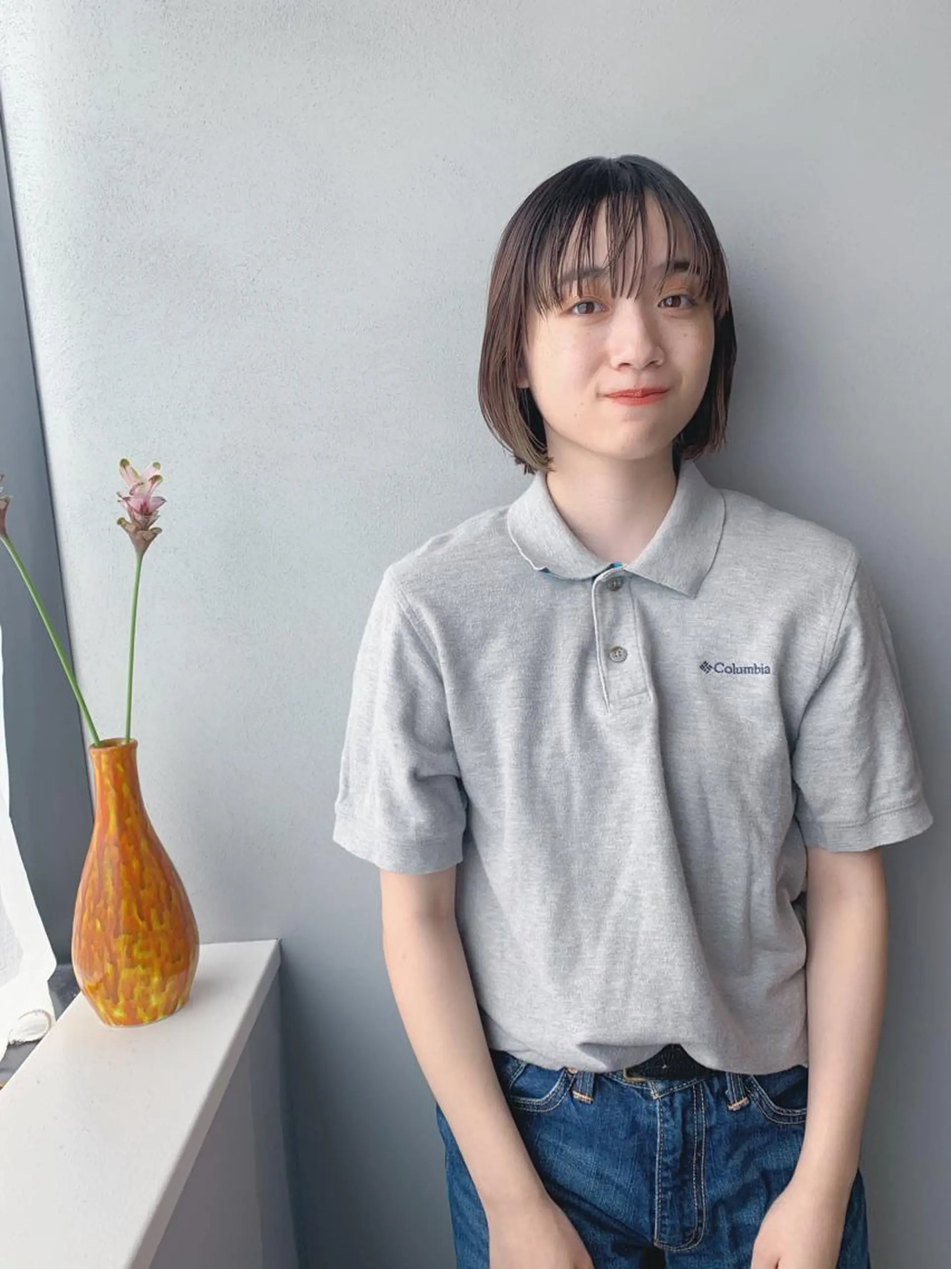 ショート カラー ボブパーマコテ巻き風 パーマNo1深江秀平のヘアスタイル