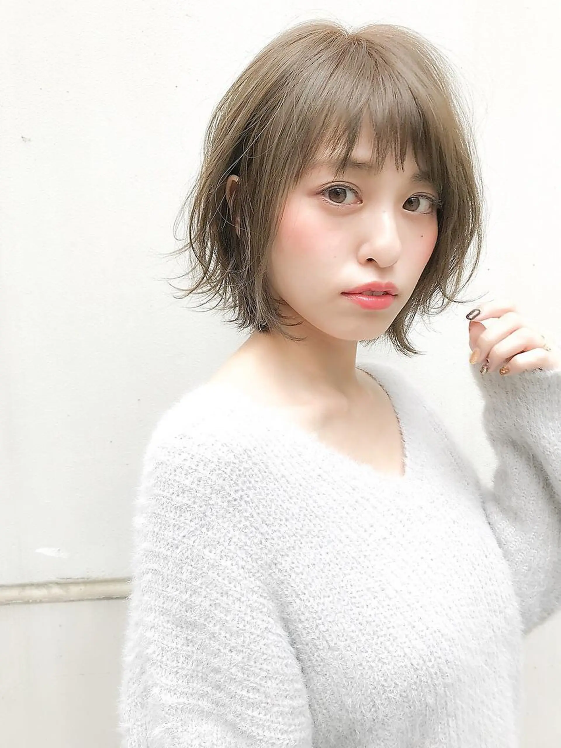 ミディアム 💘トレンドスタイル 💘透明感ヘアのヘアスタイル
