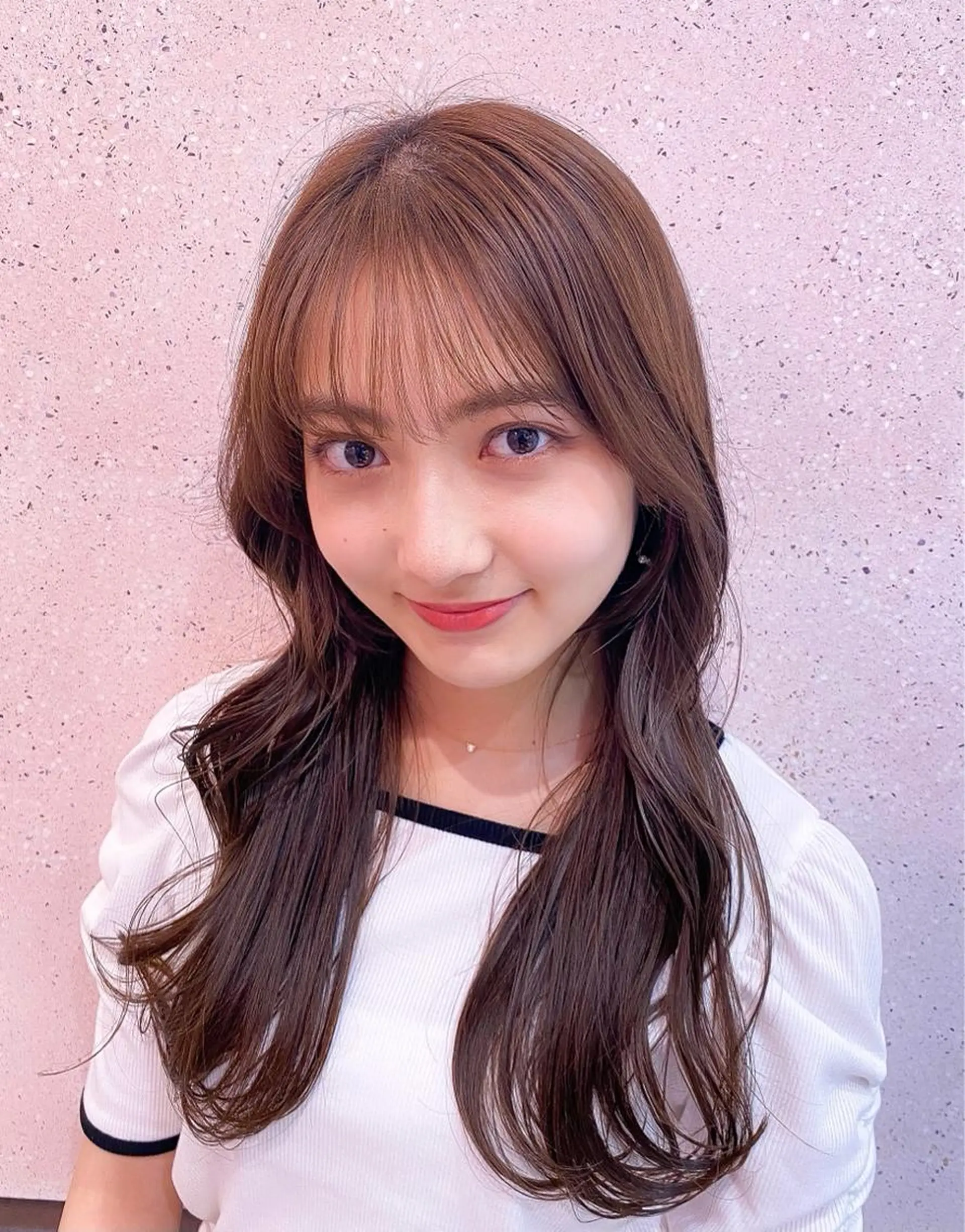 セミロング カラー シールエクステ セミロングパーマ バレイヤージュ ブリーチ ケアブリーチ カット トリートメント 新宿/韓国風レイヤー 髪質改善/渋谷直樹のヘアスタイル