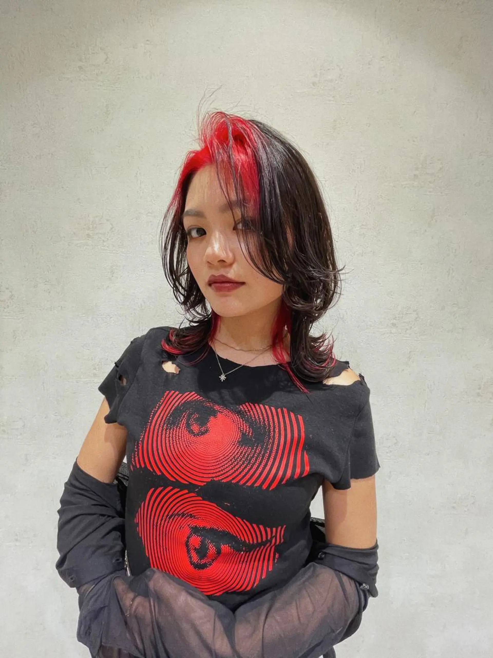 セミロング haru/レイヤー/ ウルフのヘアスタイル