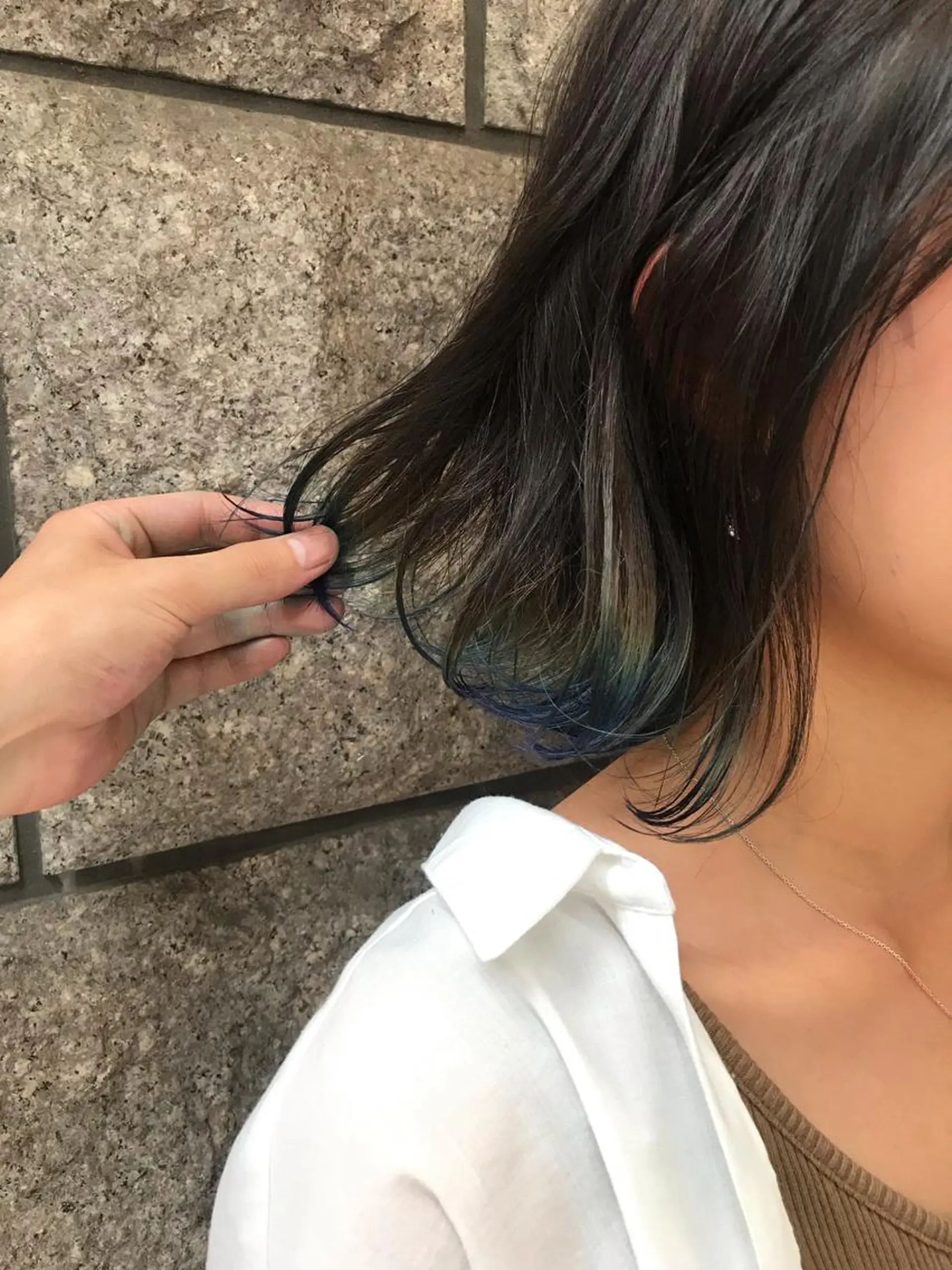 セミロング カラー DopeLIT モデル募集中のヘアスタイル