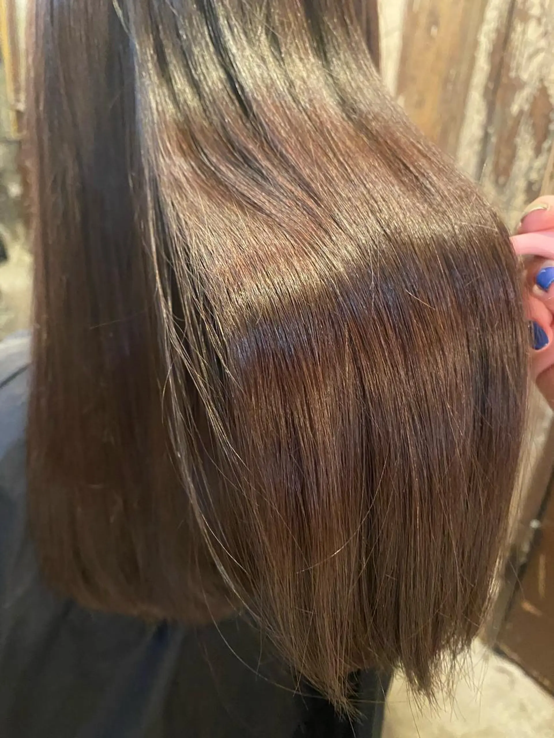 セミロング カラー トリートメント お任せヘア☘️☘️ 及川渚のヘアスタイル