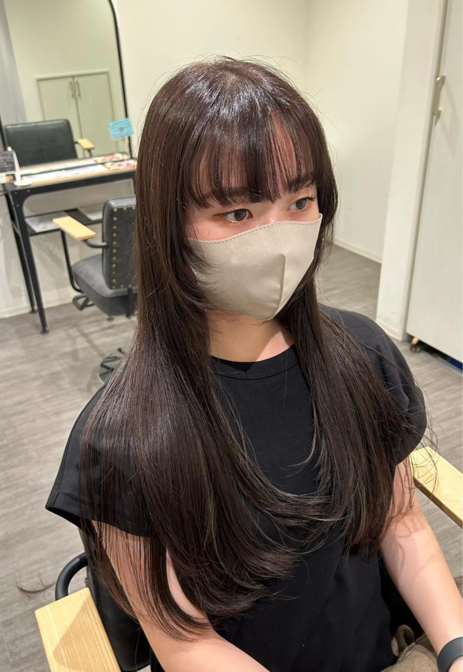 ロング レイヤーカット 片平 帆香のヘアスタイル
