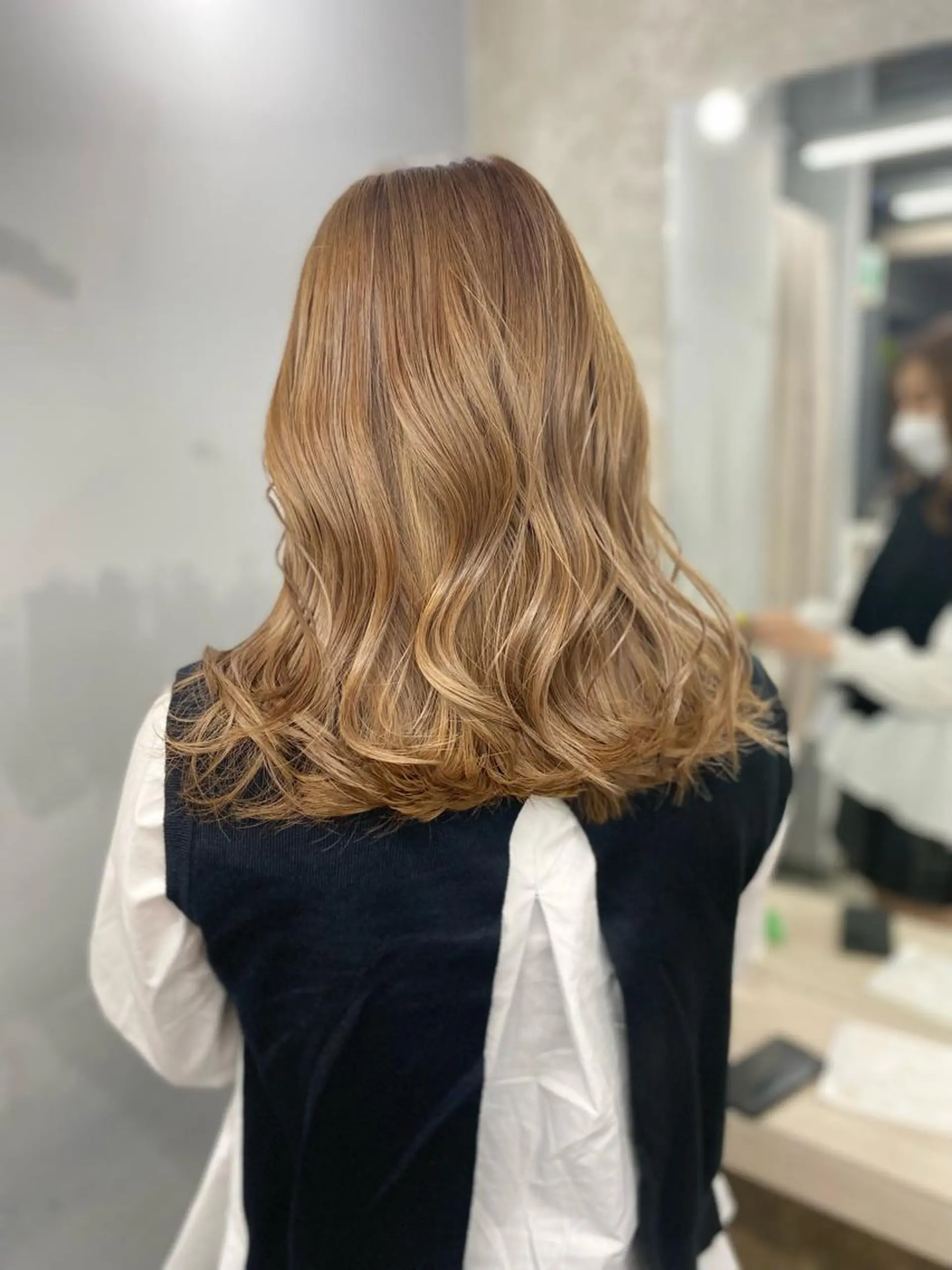 ロング カラー opus 店長大和 レイヤー/赤み消しのヘアスタイル